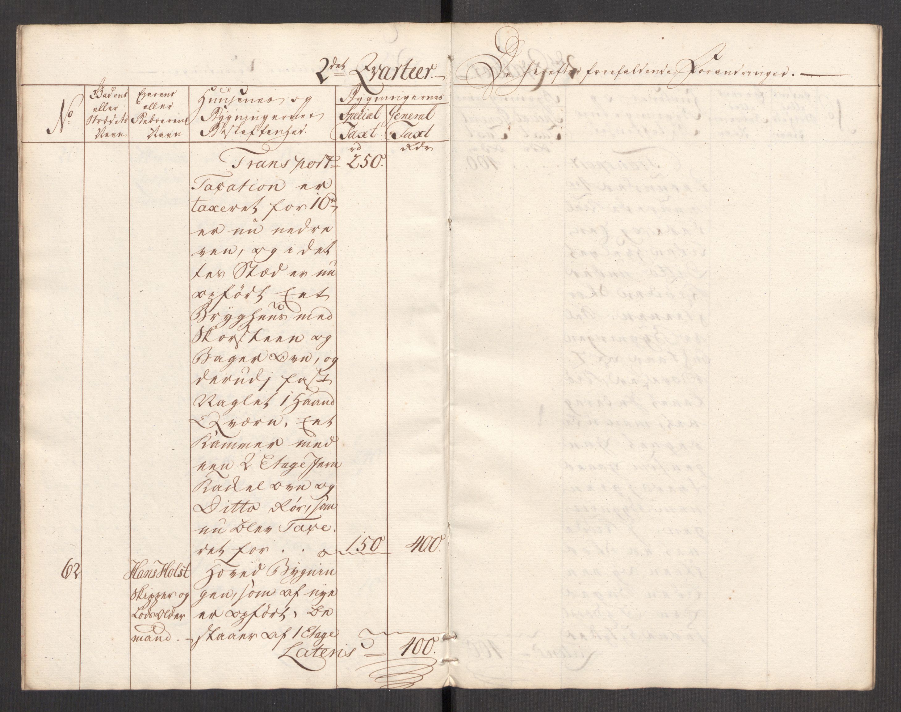 Kommersekollegiet, Brannforsikringskontoret 1767-1814, AV/RA-EA-5458/F/Fa/L0044a/0004: Skien / Branntakstprotokoll, 1779