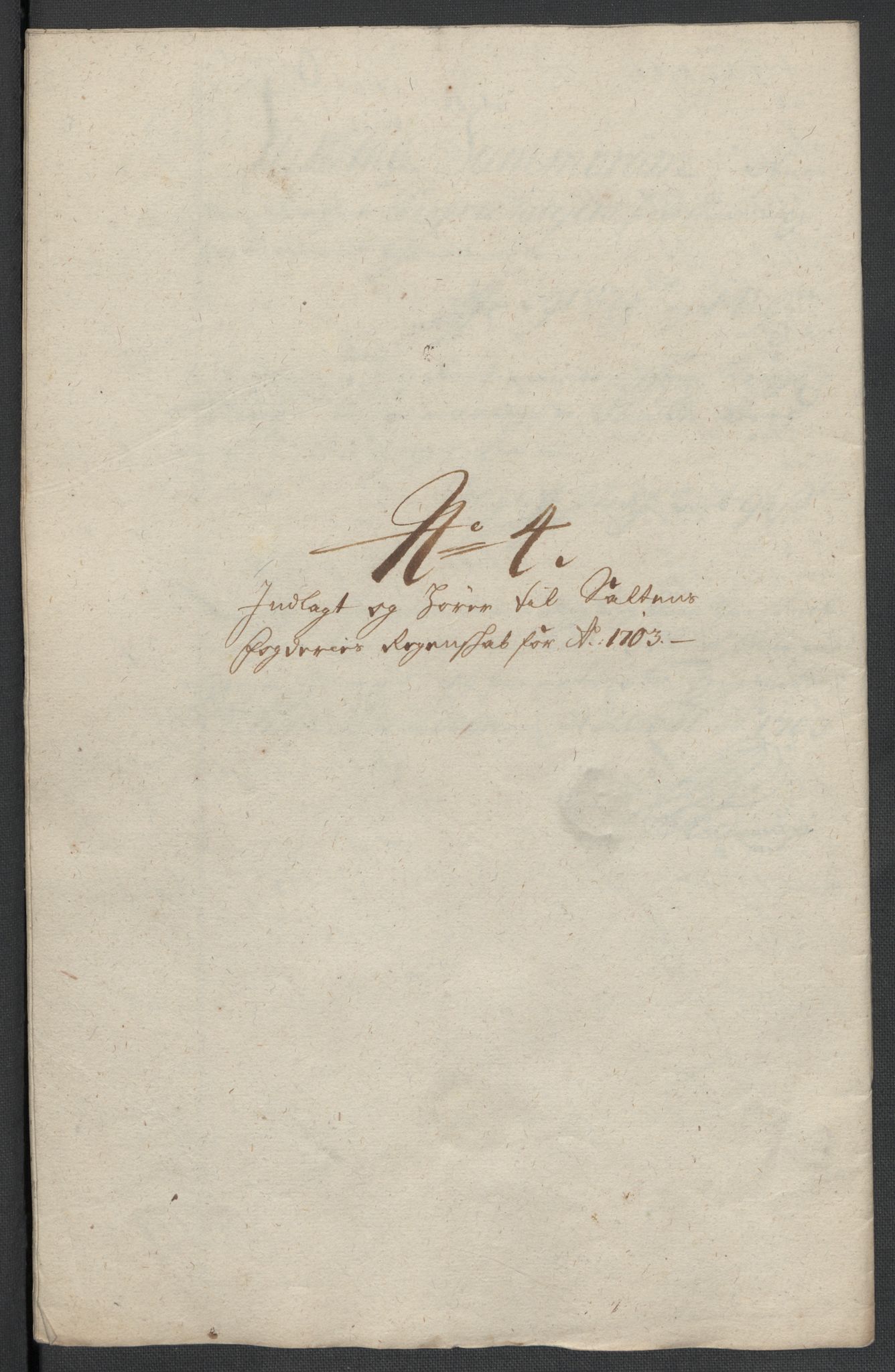 Rentekammeret inntil 1814, Reviderte regnskaper, Fogderegnskap, RA/EA-4092/R66/L4580: Fogderegnskap Salten, 1701-1706, s. 213