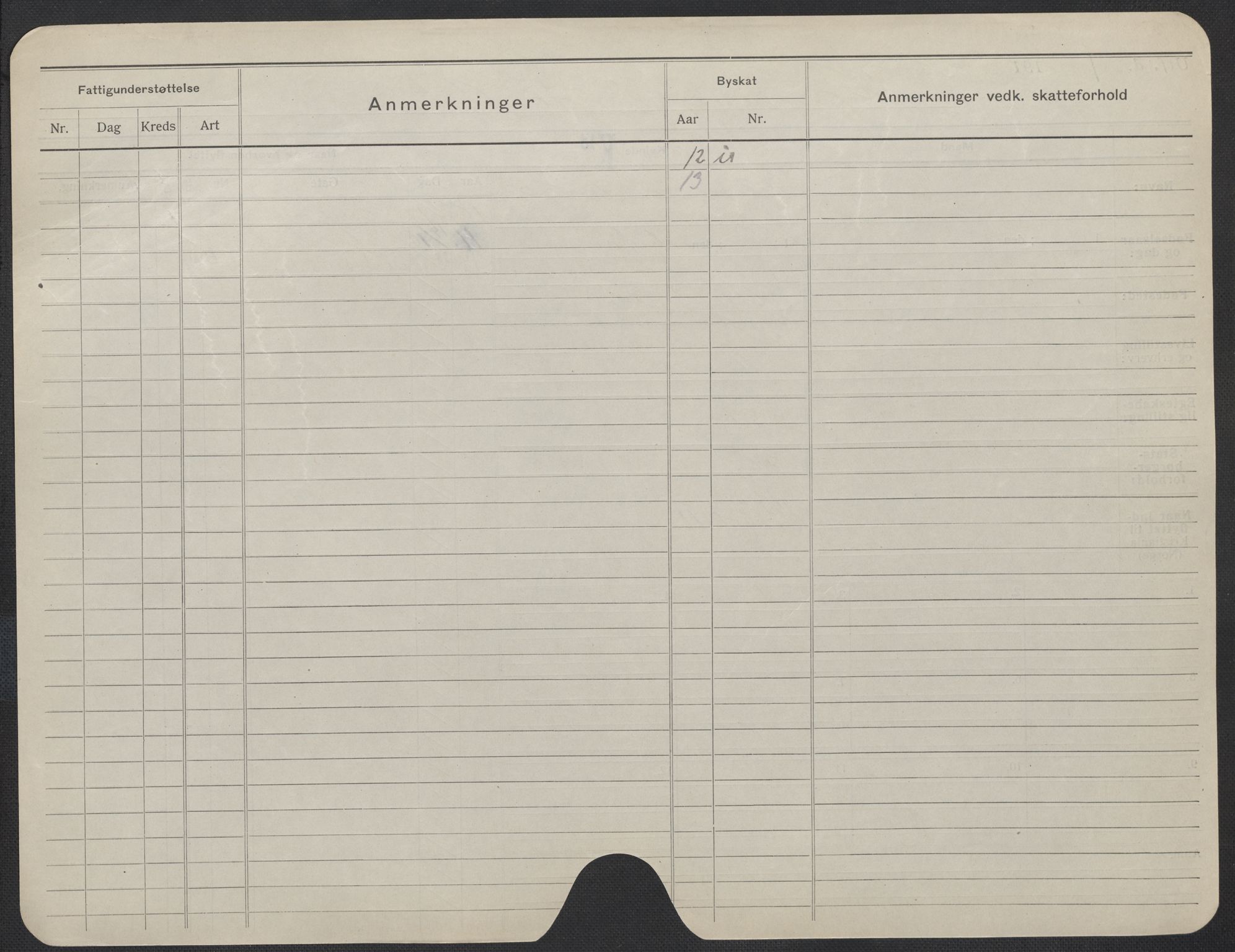Oslo folkeregister, Registerkort, SAO/A-11715/F/Fa/Fac/L0015: Kvinner, 1906-1914, s. 1275b