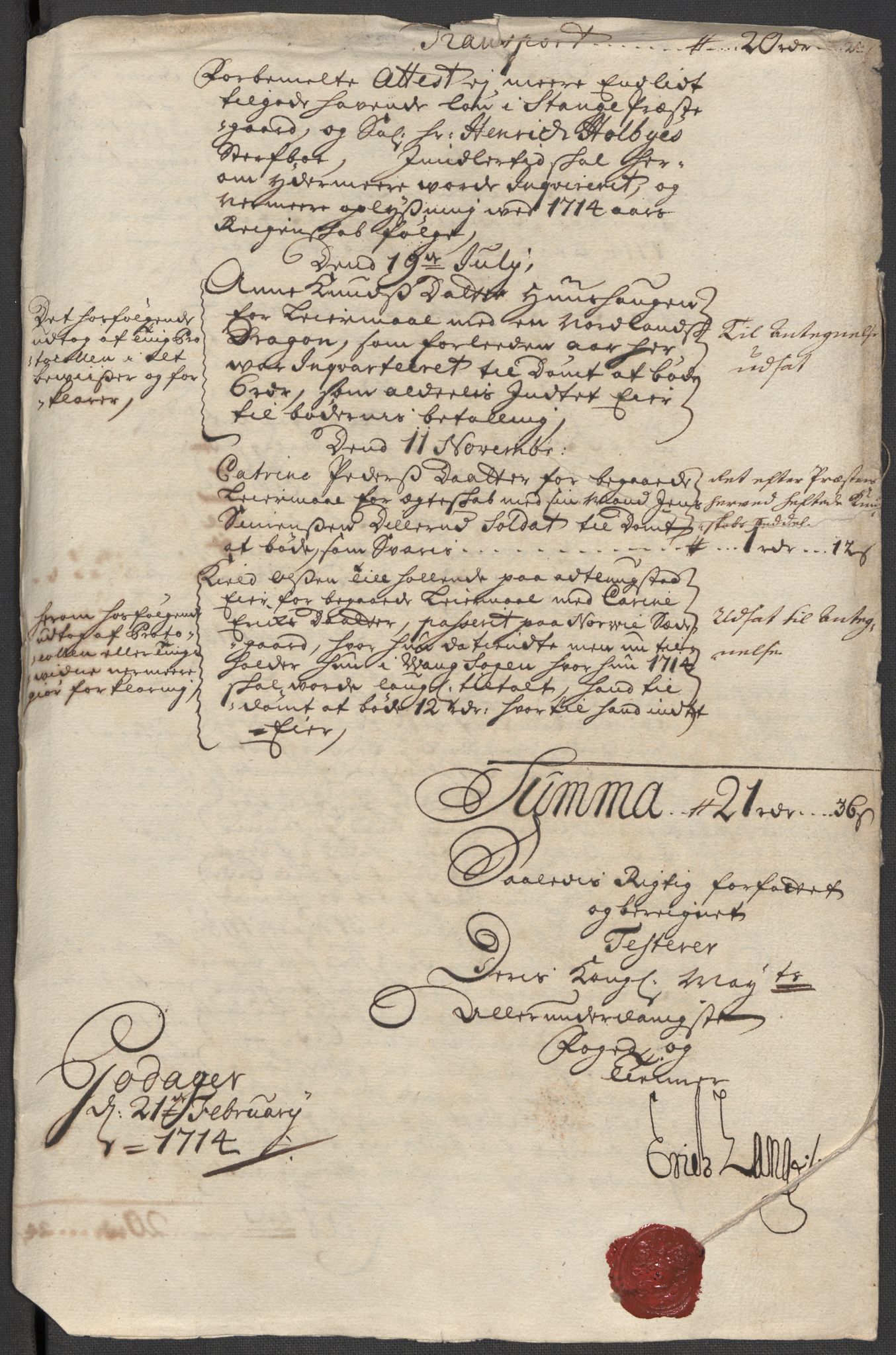 Rentekammeret inntil 1814, Reviderte regnskaper, Fogderegnskap, RA/EA-4092/R16/L1050: Fogderegnskap Hedmark, 1713, s. 17