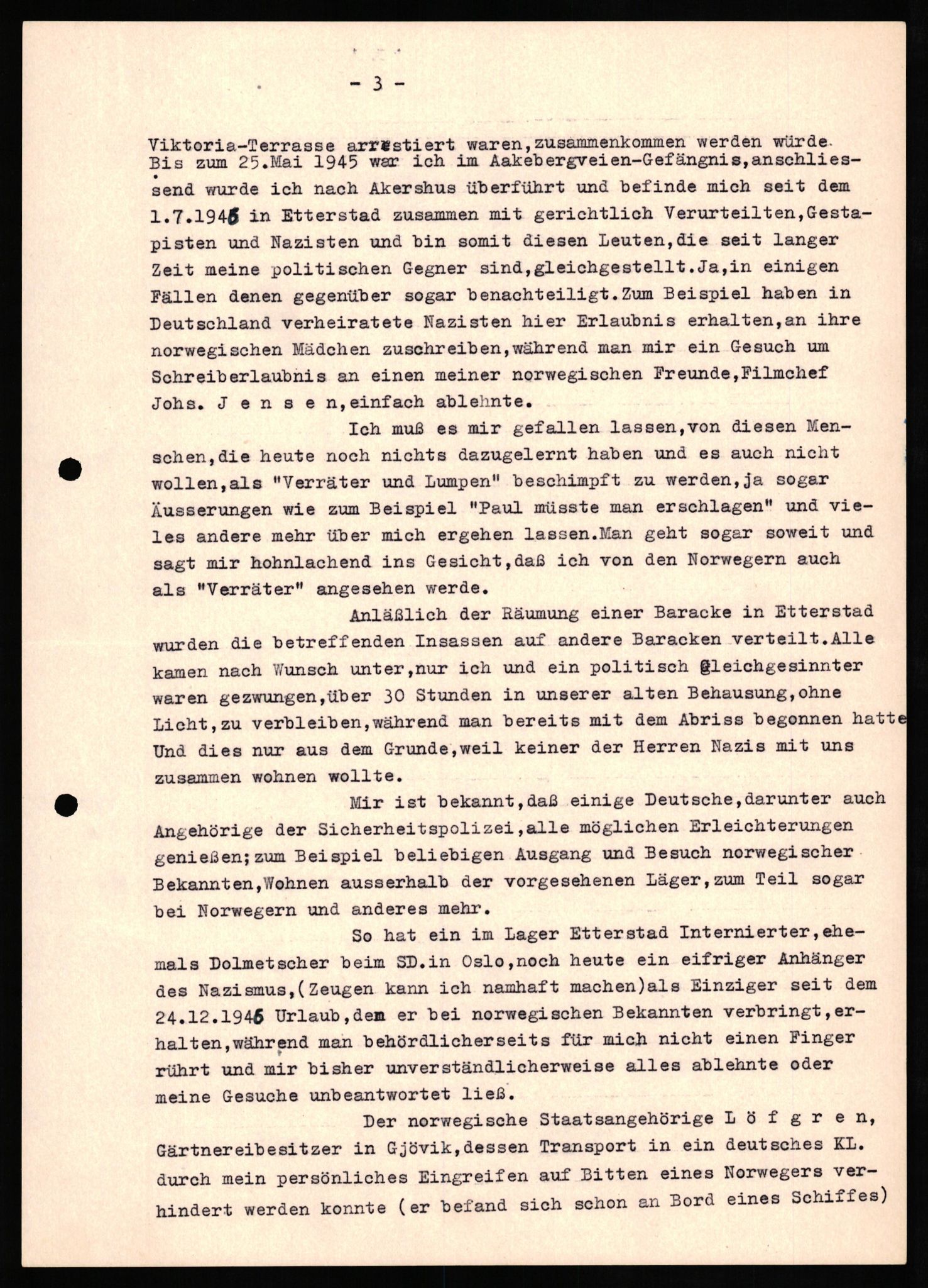 Forsvaret, Forsvarets overkommando II, AV/RA-RAFA-3915/D/Db/L0025: CI Questionaires. Tyske okkupasjonsstyrker i Norge. Tyskere., 1945-1946, s. 426