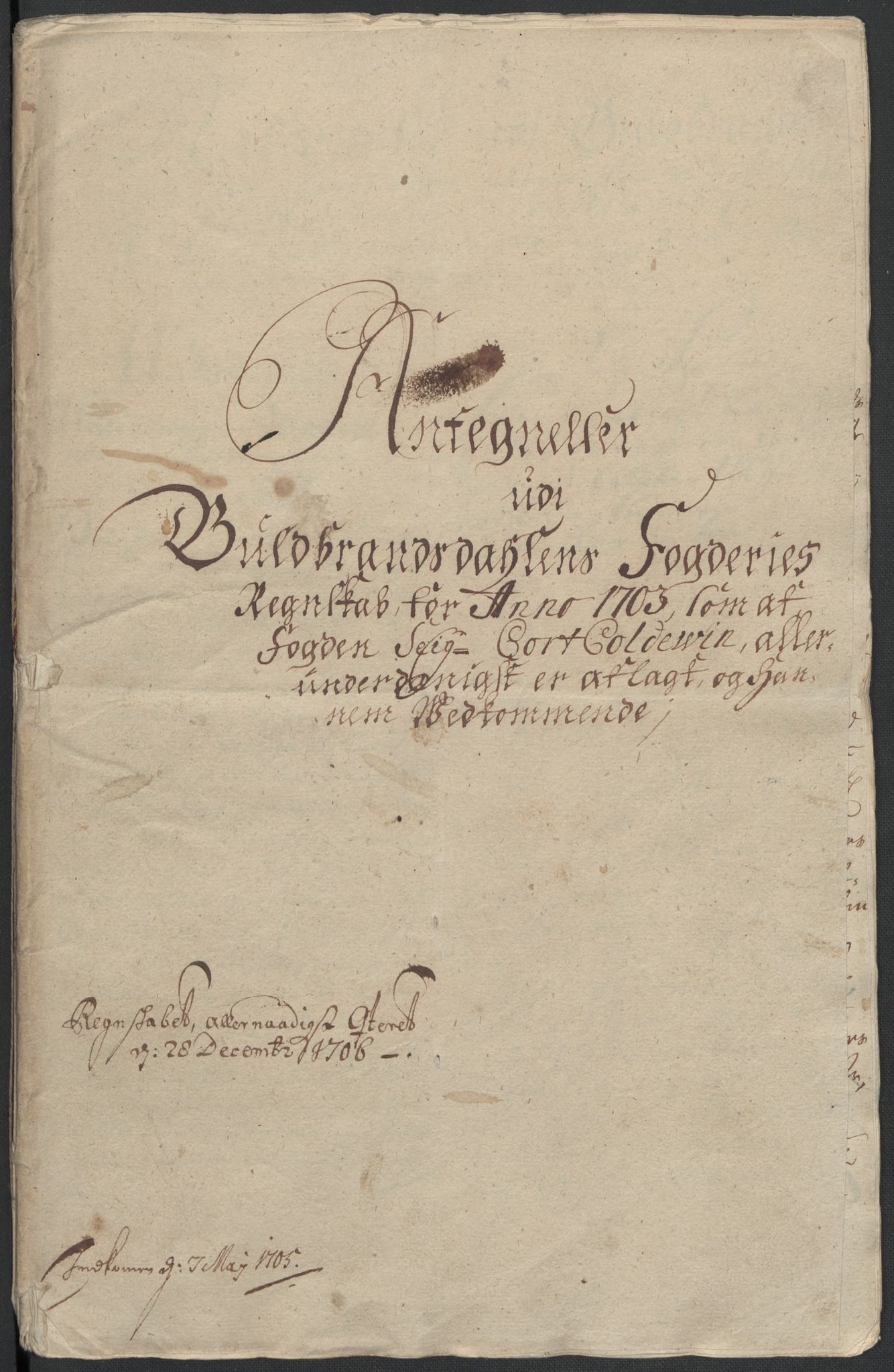 Rentekammeret inntil 1814, Reviderte regnskaper, Fogderegnskap, AV/RA-EA-4092/R17/L1176: Fogderegnskap Gudbrandsdal, 1703, s. 225
