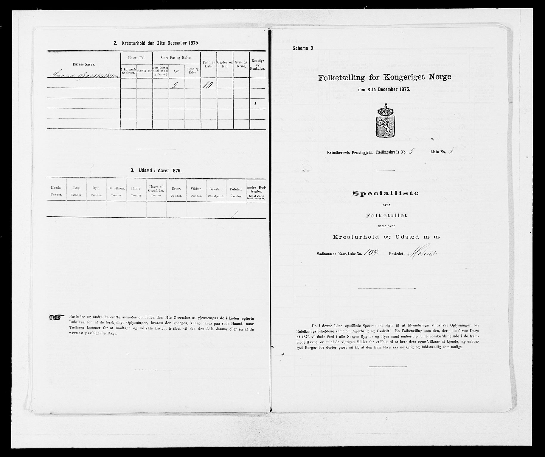 SAB, Folketelling 1875 for 1224P Kvinnherad prestegjeld, 1875, s. 413