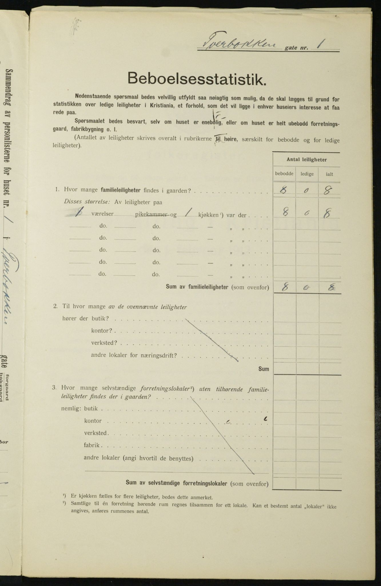 OBA, Kommunal folketelling 1.2.1912 for Kristiania, 1912, s. 117408