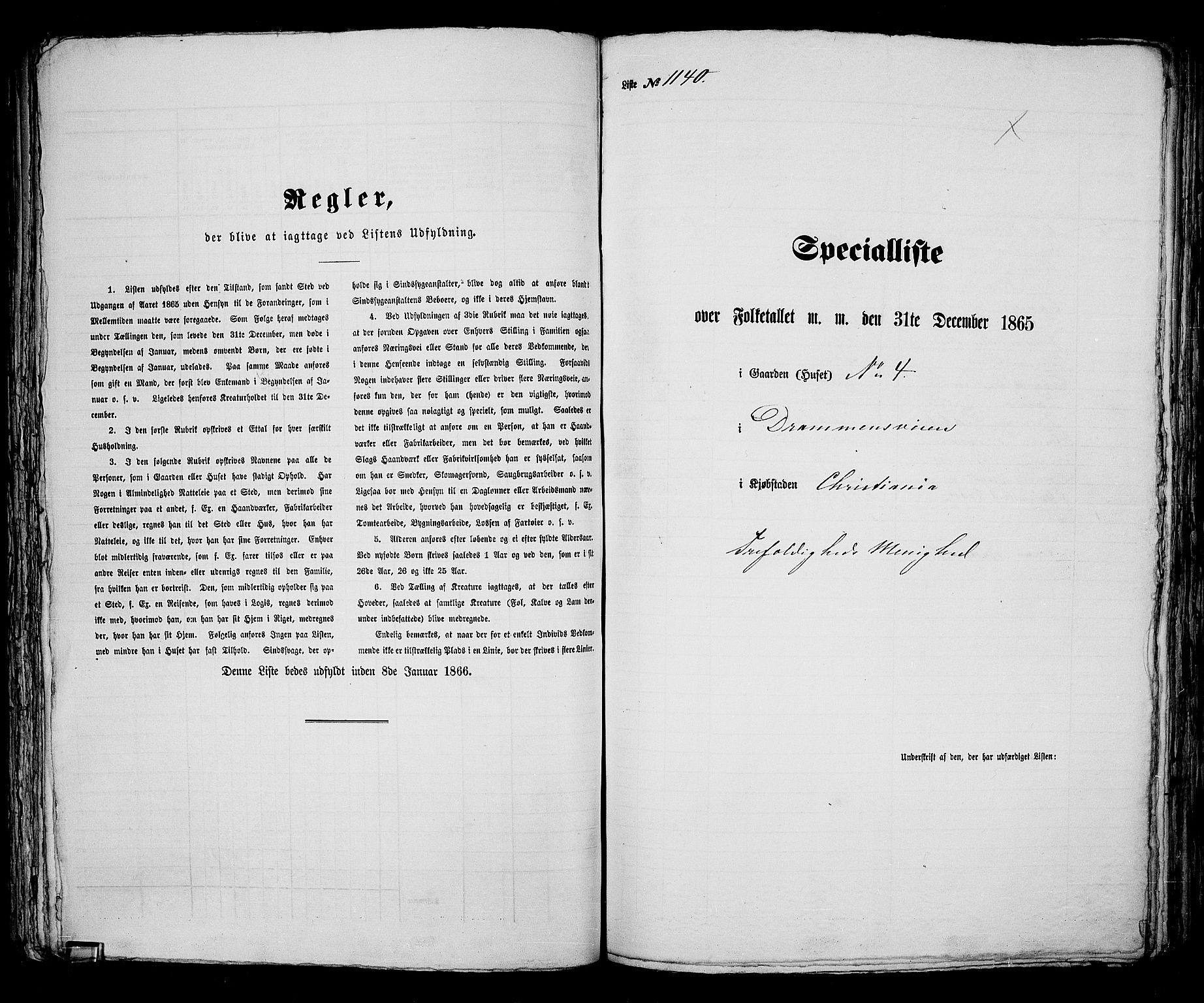 RA, Folketelling 1865 for 0301 Kristiania kjøpstad, 1865, s. 2565