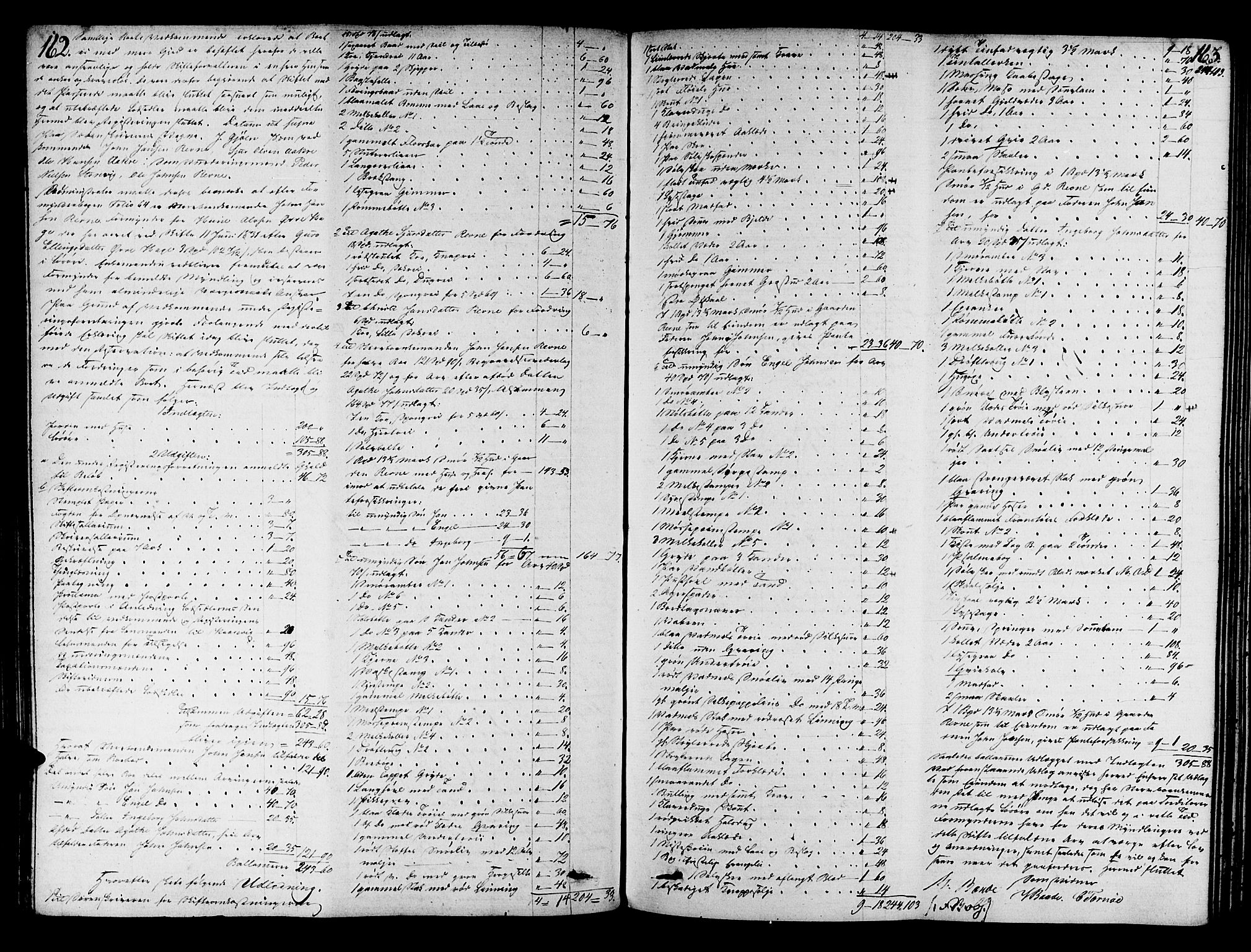Sunnhordland sorenskrivar, SAB/A-2401/1/H/Ha/Hab/L0003: Skifteprotokollar. Opdal, Os, Strandvik og Strandebarm. Register i protokoll, 1835-1844, s. 162-163