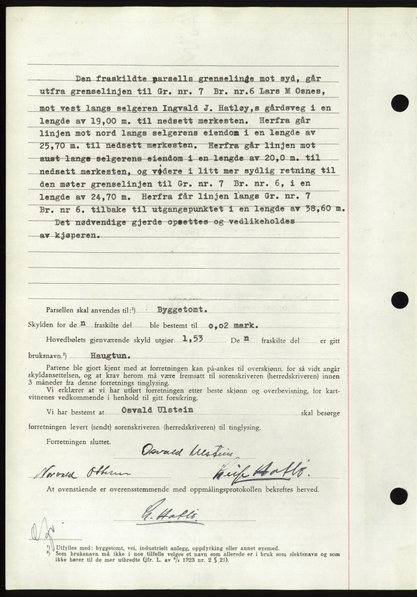 Søre Sunnmøre sorenskriveri, AV/SAT-A-4122/1/2/2C/L0082: Pantebok nr. 8A, 1948-1948, Dagboknr: 1215/1948