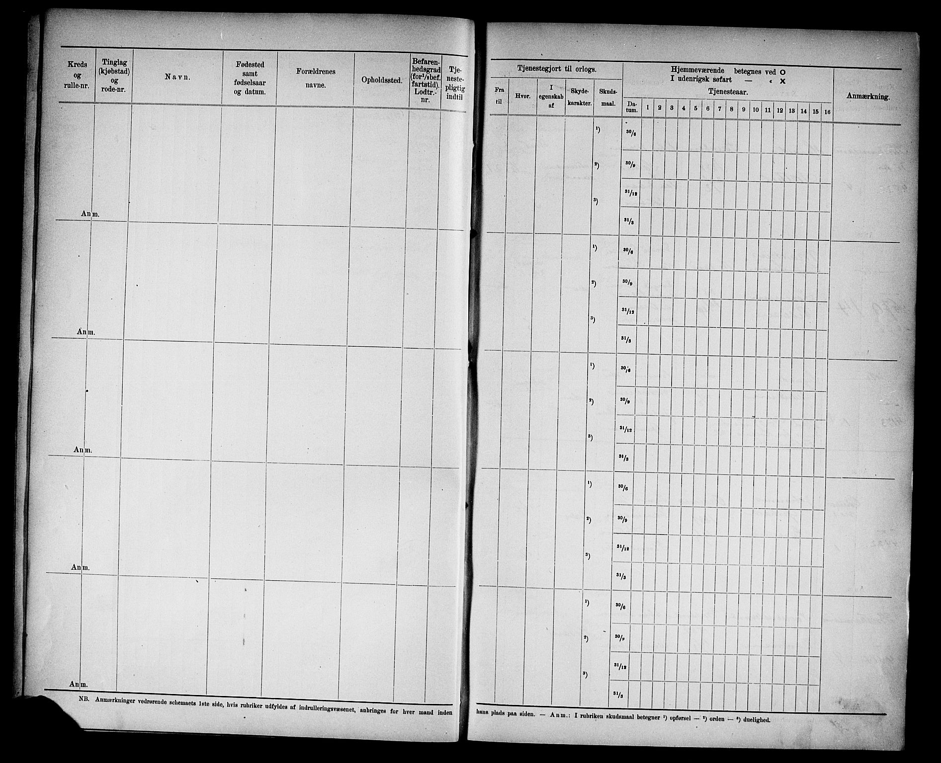 Kristiansand mønstringskrets, SAK/2031-0015/F/Fd/L0007: Rulle sjøvernepliktige, C-7, 1905, s. 34