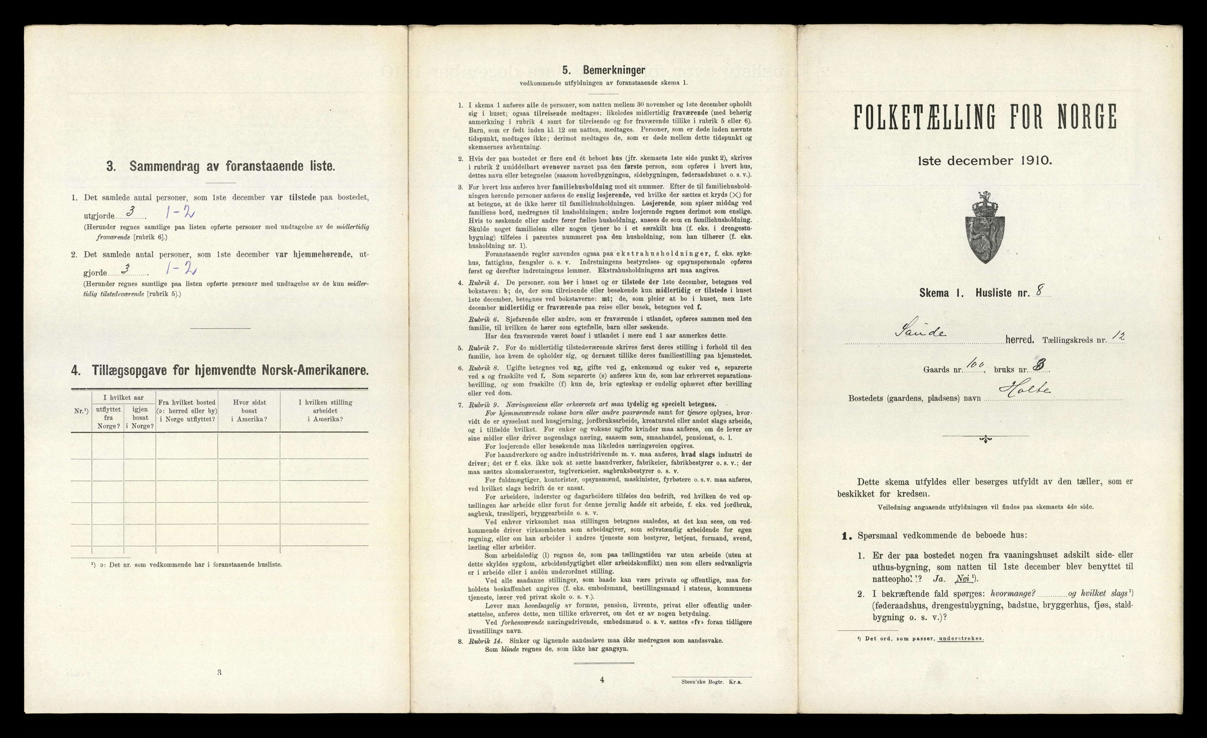 RA, Folketelling 1910 for 0822 Sauherad herred, 1910, s. 1303