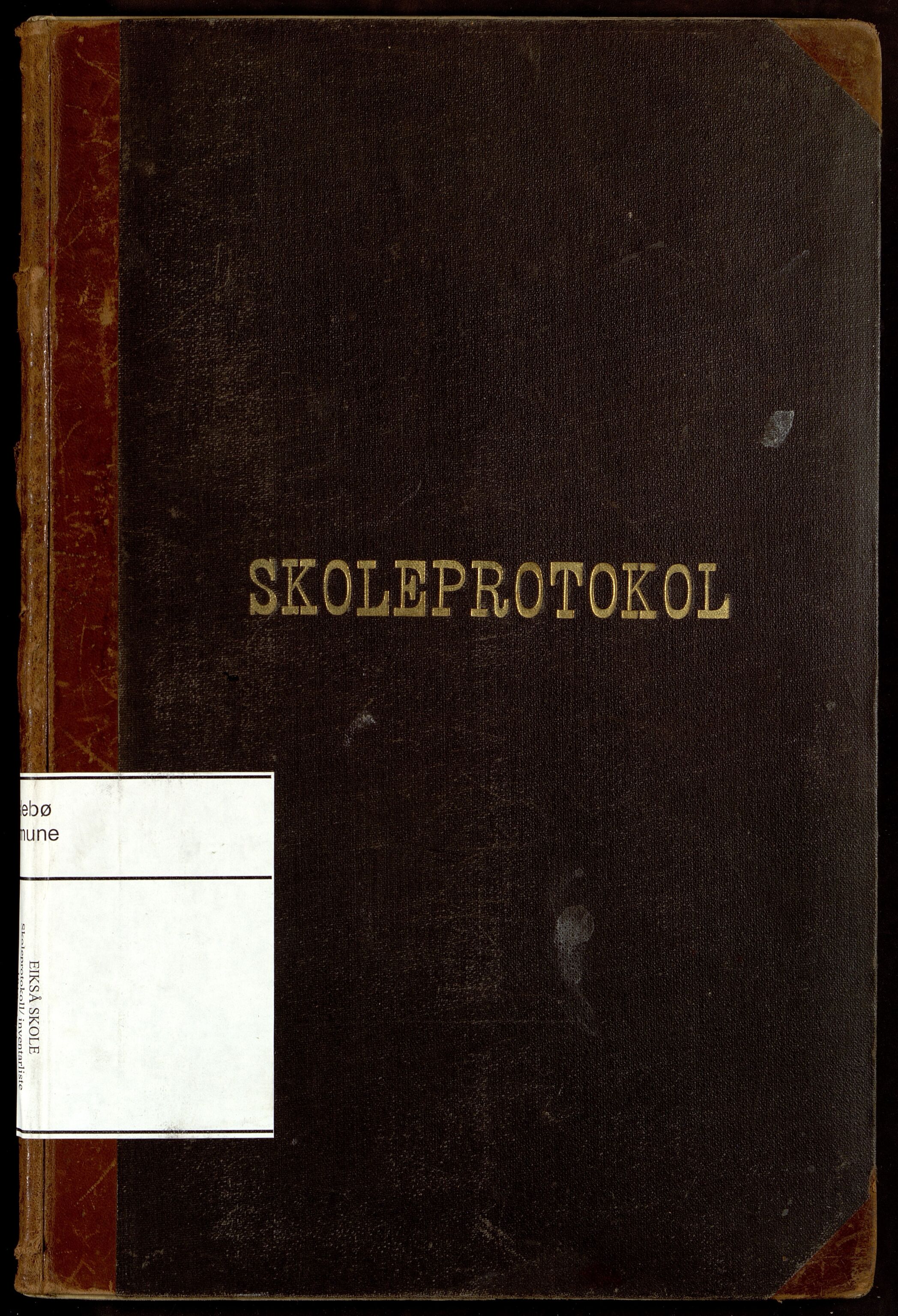 Øyslebø kommune - Eikså Skole, ARKSOR/1021ØY551/H/L0001: Skoleprotokoll/ inventarliste, 1910-1931