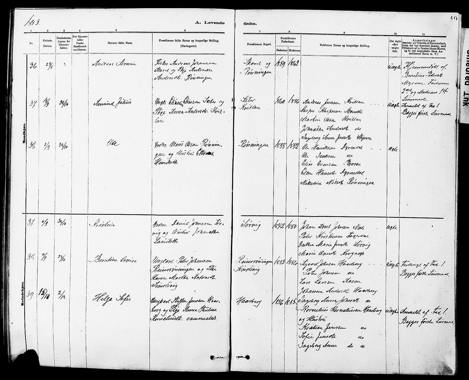 Ministerialprotokoller, klokkerbøker og fødselsregistre - Sør-Trøndelag, SAT/A-1456/647/L0636: Klokkerbok nr. 647C01, 1881-1884, s. 49