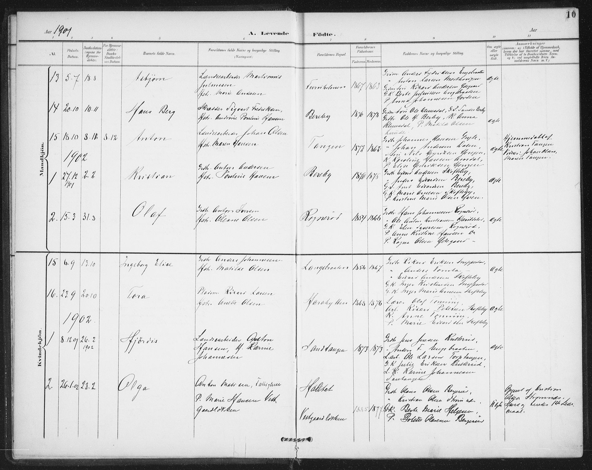 Varteig prestekontor Kirkebøker, AV/SAO-A-10447a/F/Fa/L0003: Ministerialbok nr. 3, 1899-1919, s. 10