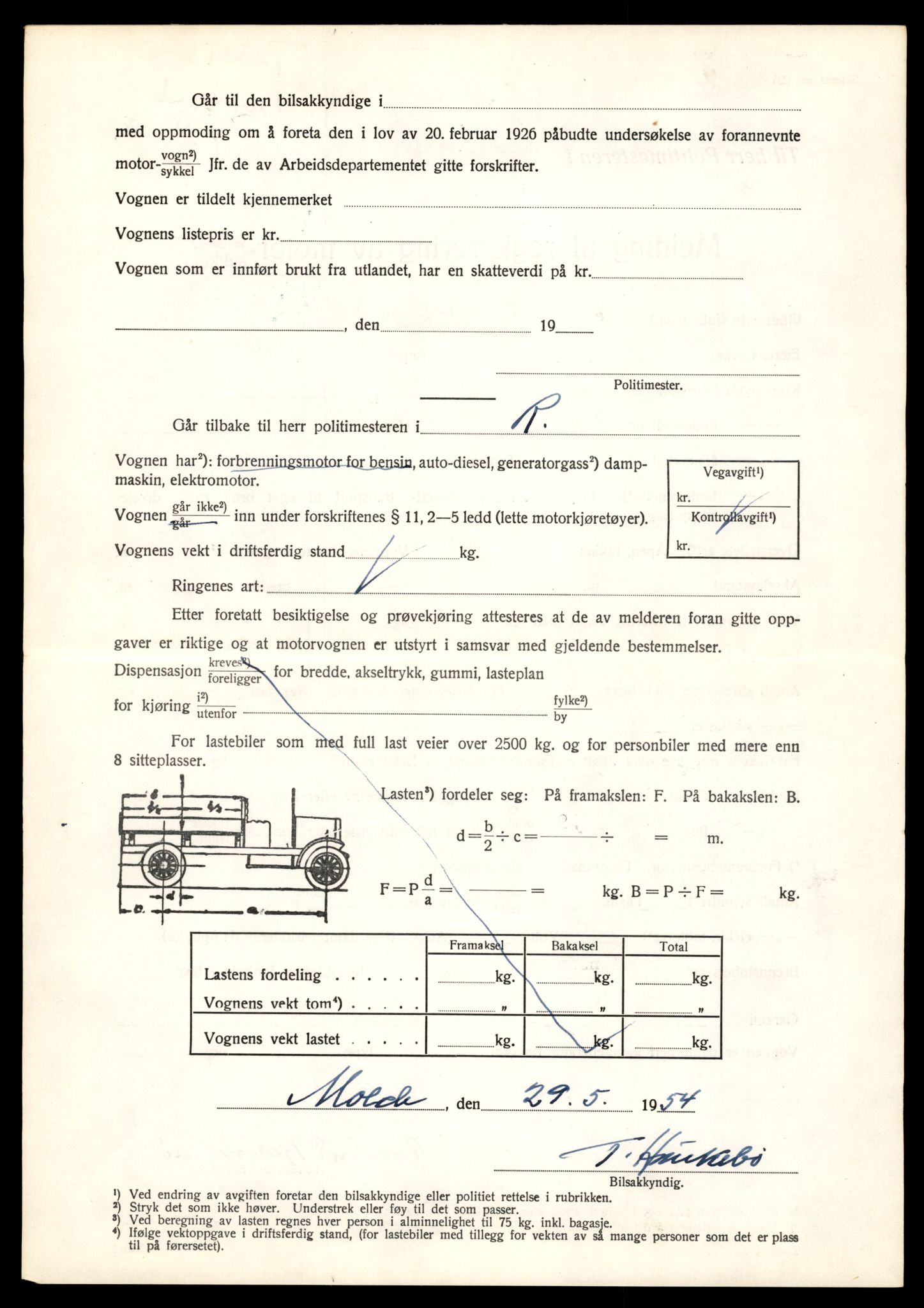 Møre og Romsdal vegkontor - Ålesund trafikkstasjon, AV/SAT-A-4099/F/Fe/L0040: Registreringskort for kjøretøy T 13531 - T 13709, 1927-1998, s. 615