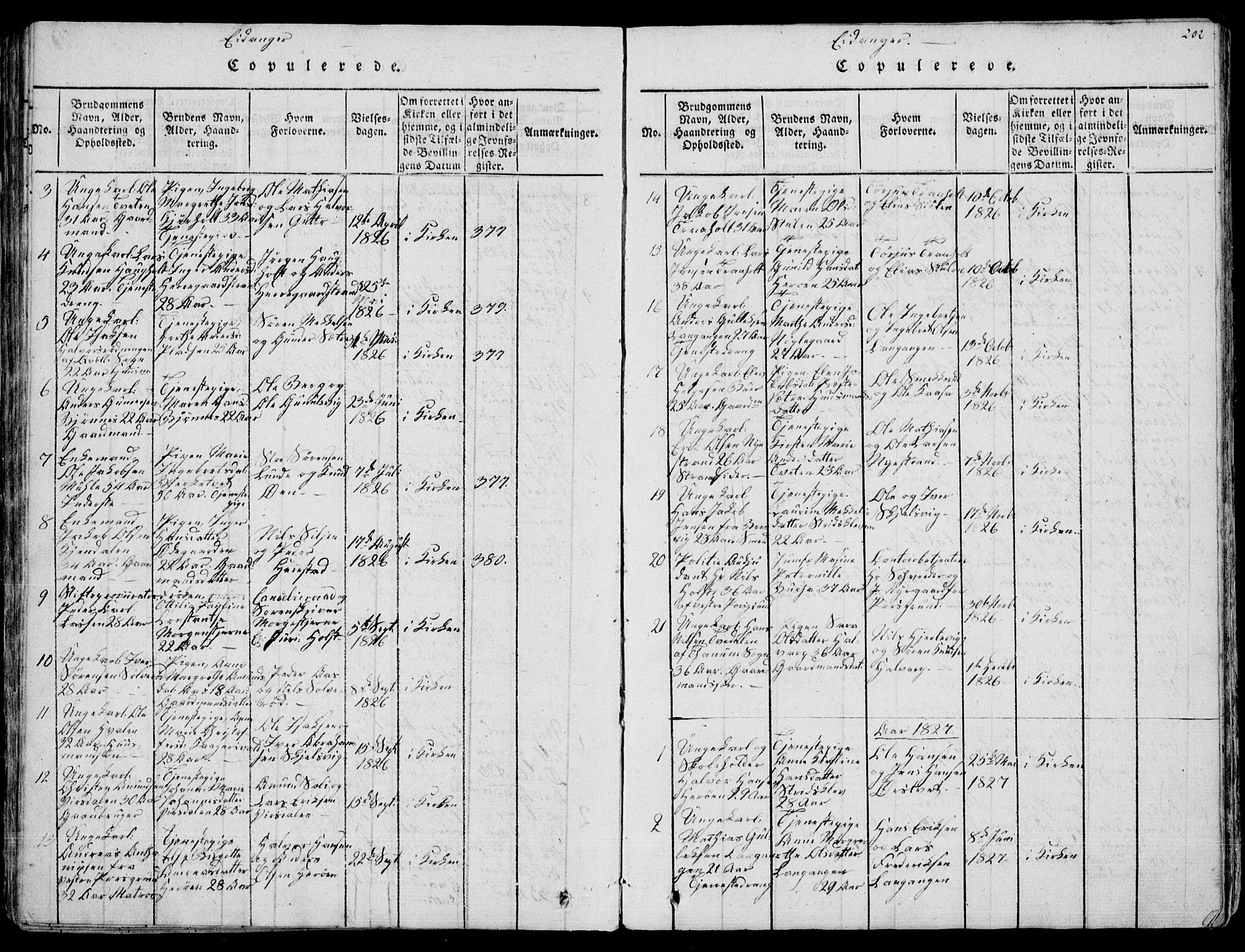 Eidanger kirkebøker, AV/SAKO-A-261/F/Fa/L0007: Ministerialbok nr. 7, 1814-1831, s. 202