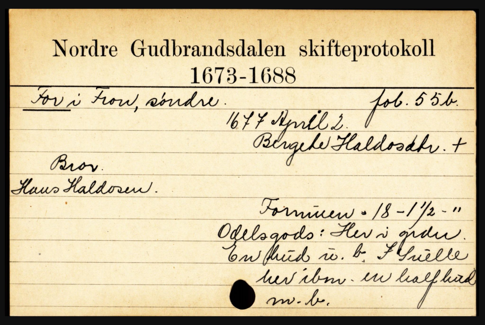 Sør-Gudbrandsdal tingrett, SAH/TING-004/J, 1658-1885, s. 2987