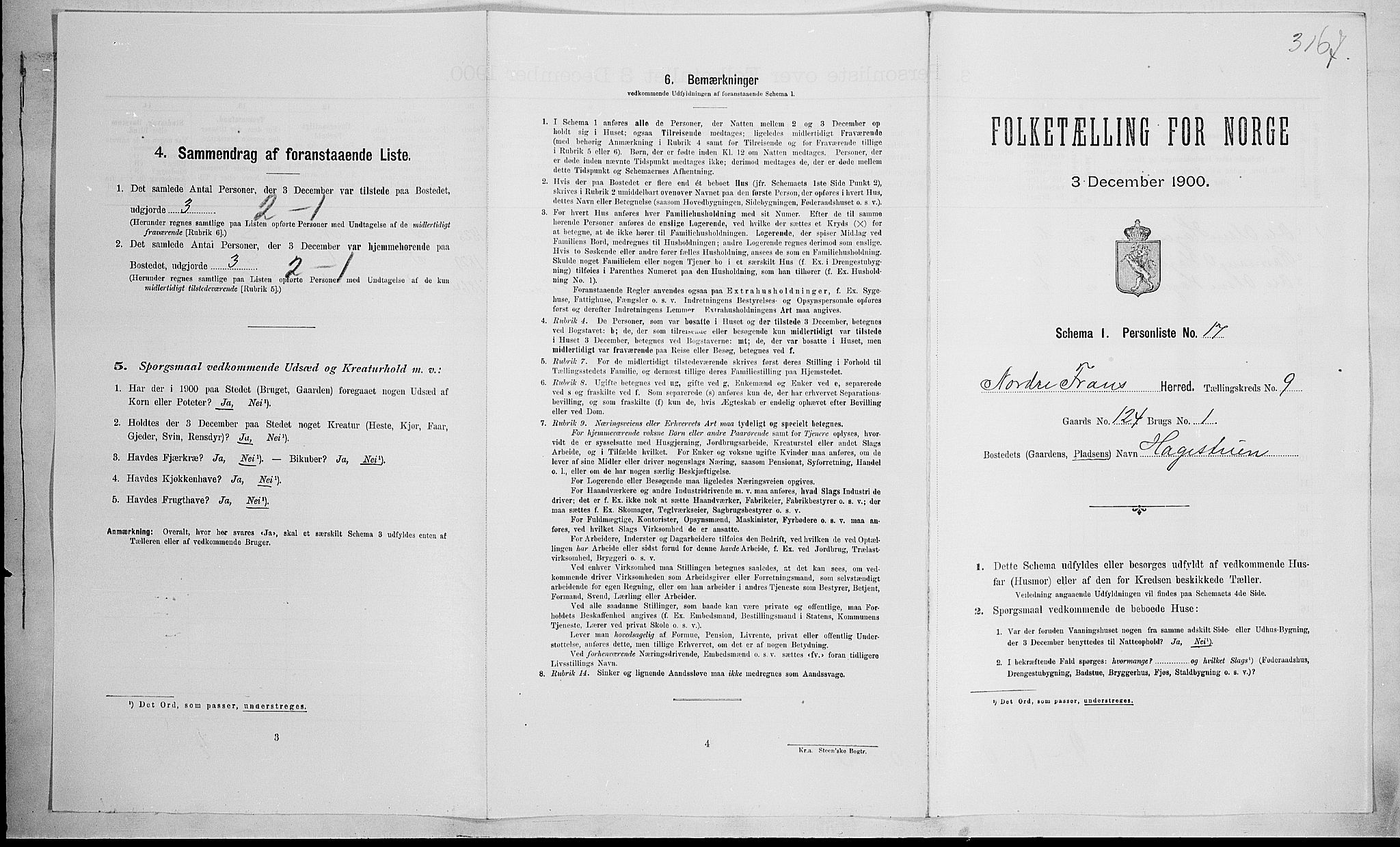 SAH, Folketelling 1900 for 0518 Nord-Fron herred, 1900, s. 1115