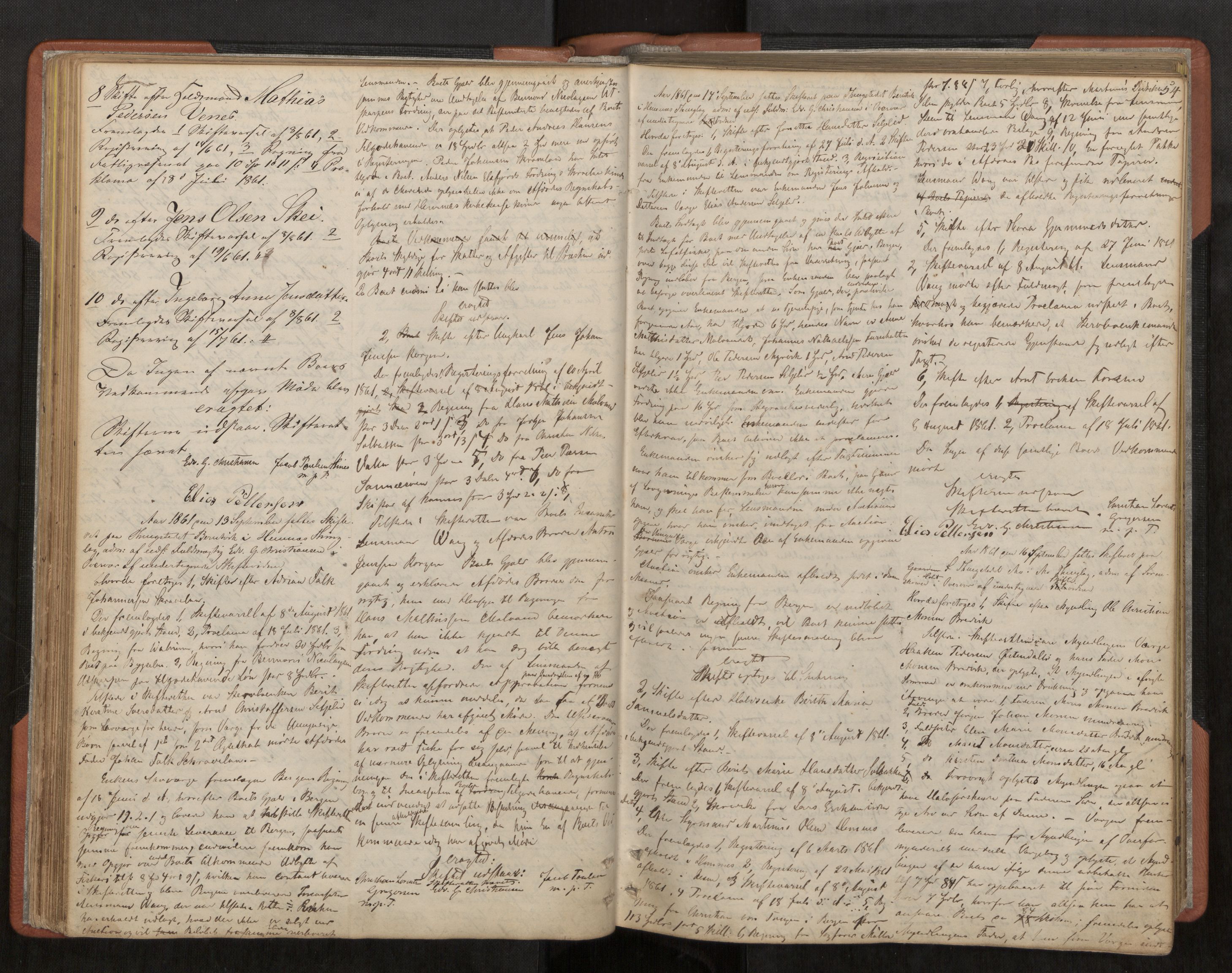 Rana sorenskriveri , AV/SAT-A-1108/1/3/3B/L0001: Skiftebehandlingsprotokoll, 1859-1872, s. 54