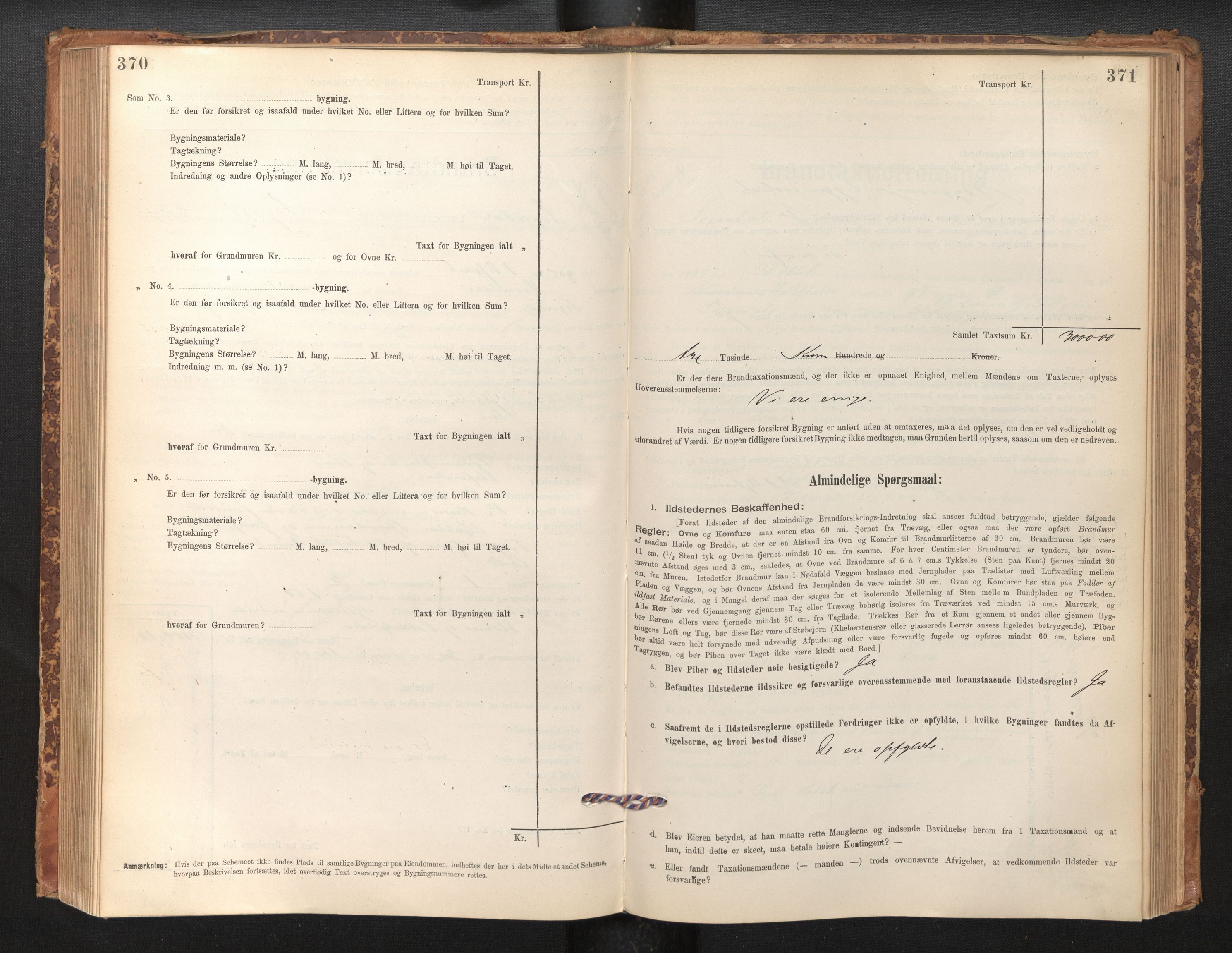 Lensmannen i Sogndal, SAB/A-29901/0012/L0008: Branntakstprotokoll, skjematakst, 1895-1906, s. 370-371