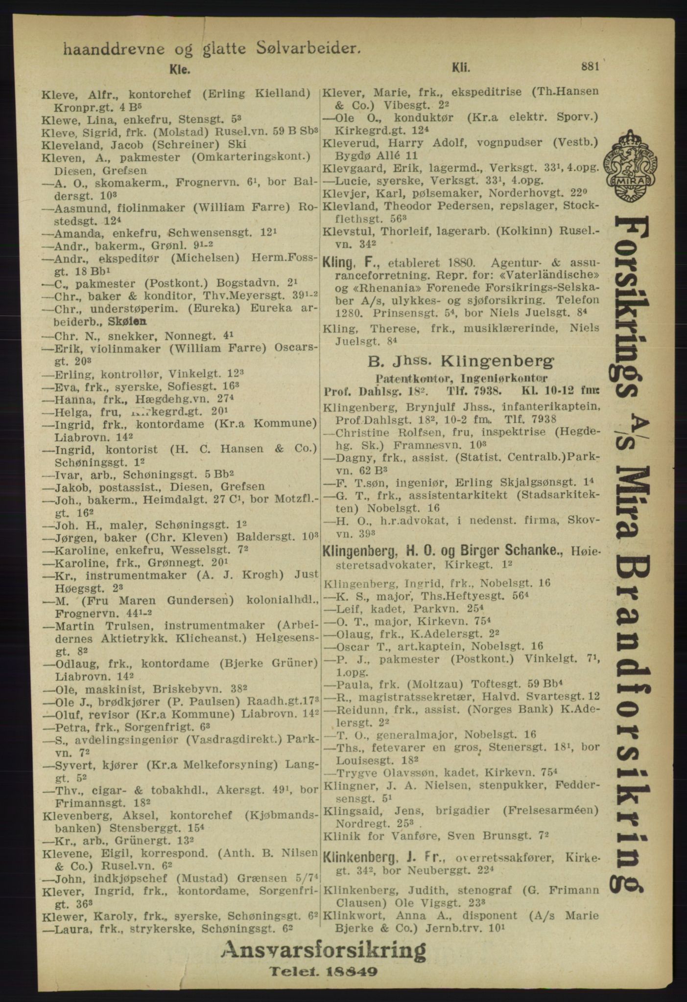 Kristiania/Oslo adressebok, PUBL/-, 1918, s. 906
