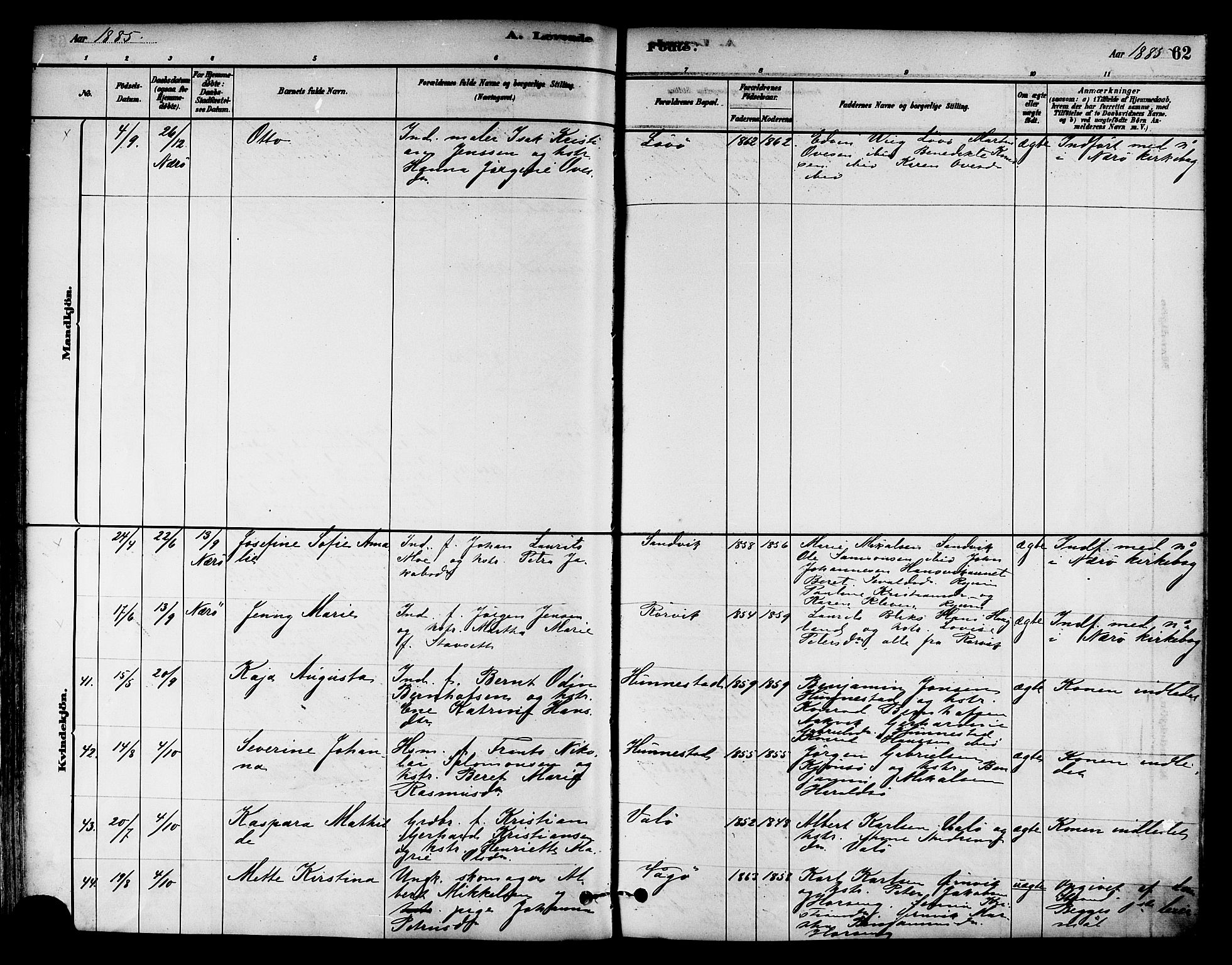 Ministerialprotokoller, klokkerbøker og fødselsregistre - Nord-Trøndelag, SAT/A-1458/786/L0686: Ministerialbok nr. 786A02, 1880-1887, s. 62