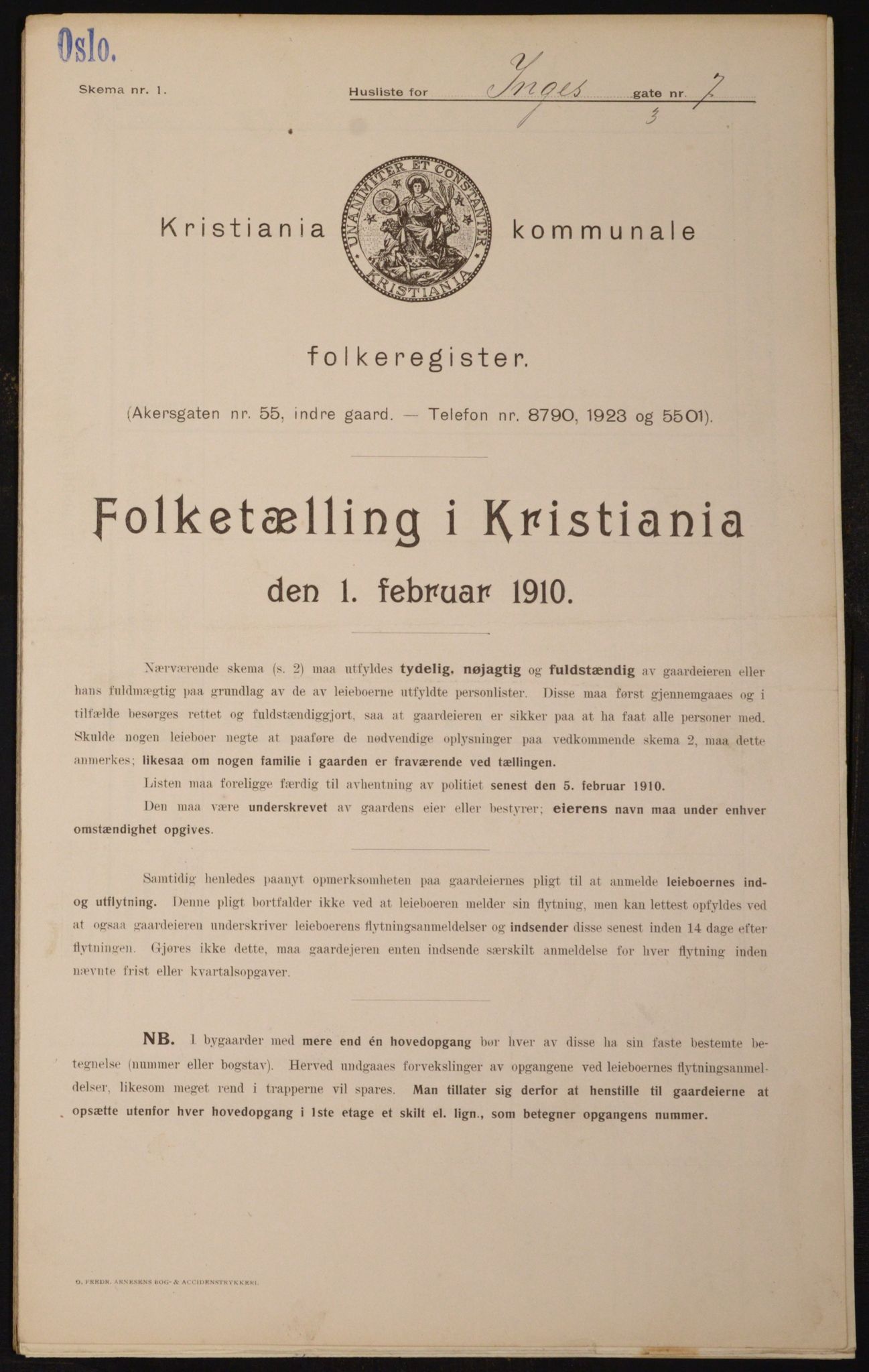 OBA, Kommunal folketelling 1.2.1910 for Kristiania, 1910, s. 42952