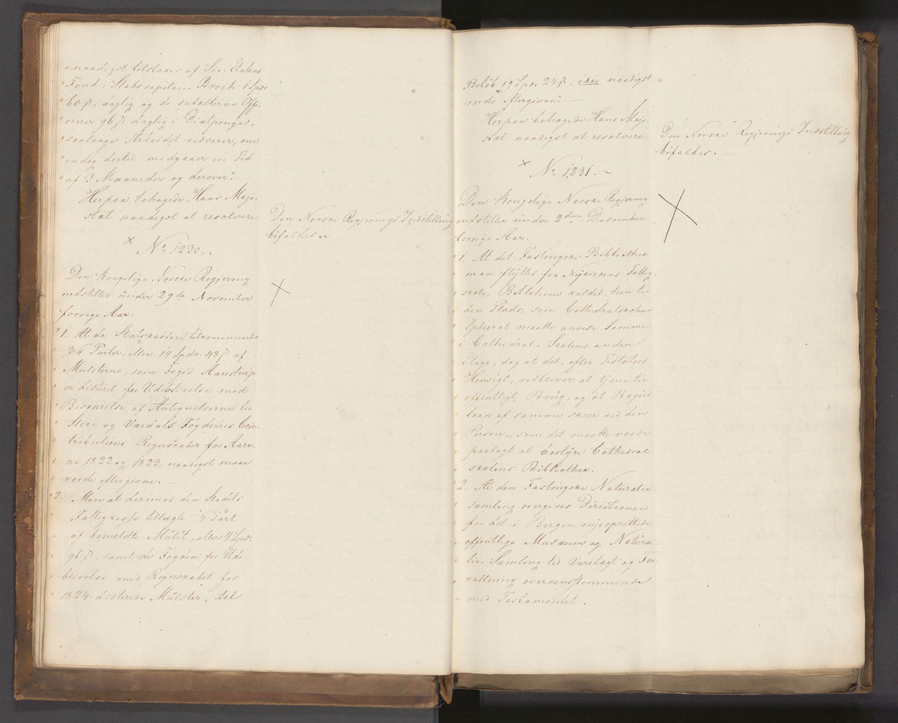 Statsrådssekretariatet, AV/RA-S-1001/A/Ab/L0022: Kgl. res. nr. 1210-1721, 1. halvår, 1826