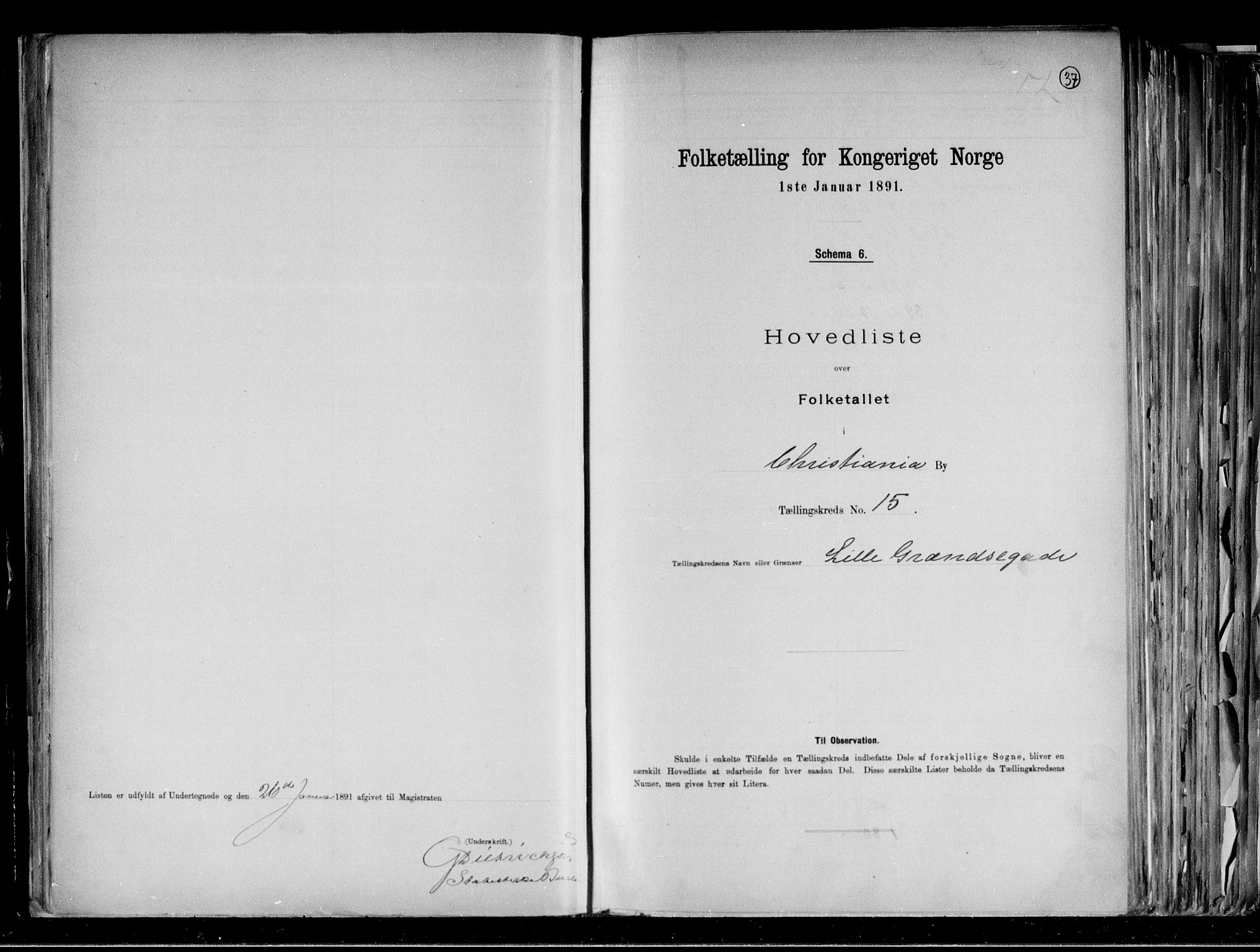 RA, Folketelling 1891 for 0301 Kristiania kjøpstad, 1891, s. 175