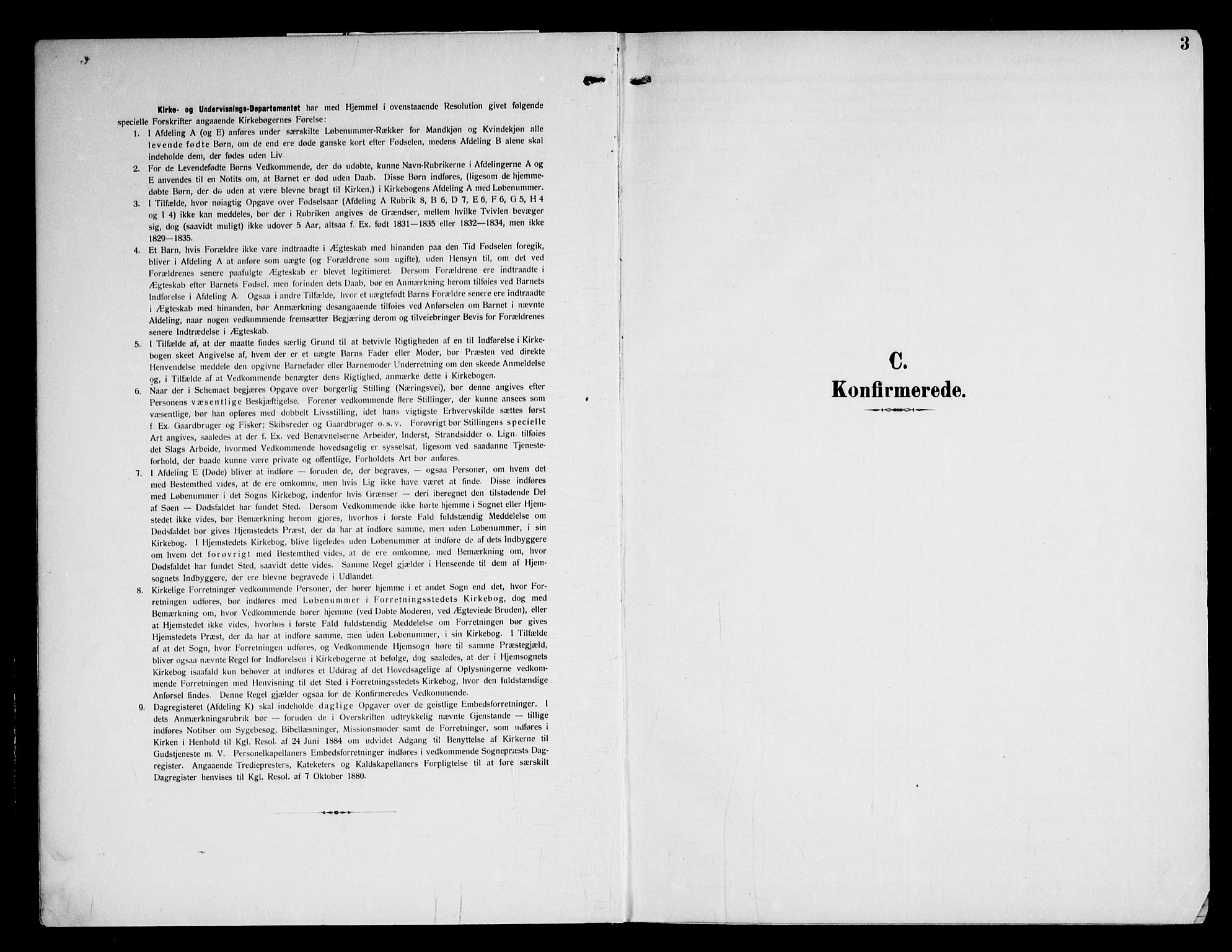 Østre Bærum prestekontor Kirkebøker, AV/SAO-A-10887/F/Fa/L0002: Ministerialbok nr. 2, 1904-1924, s. 3