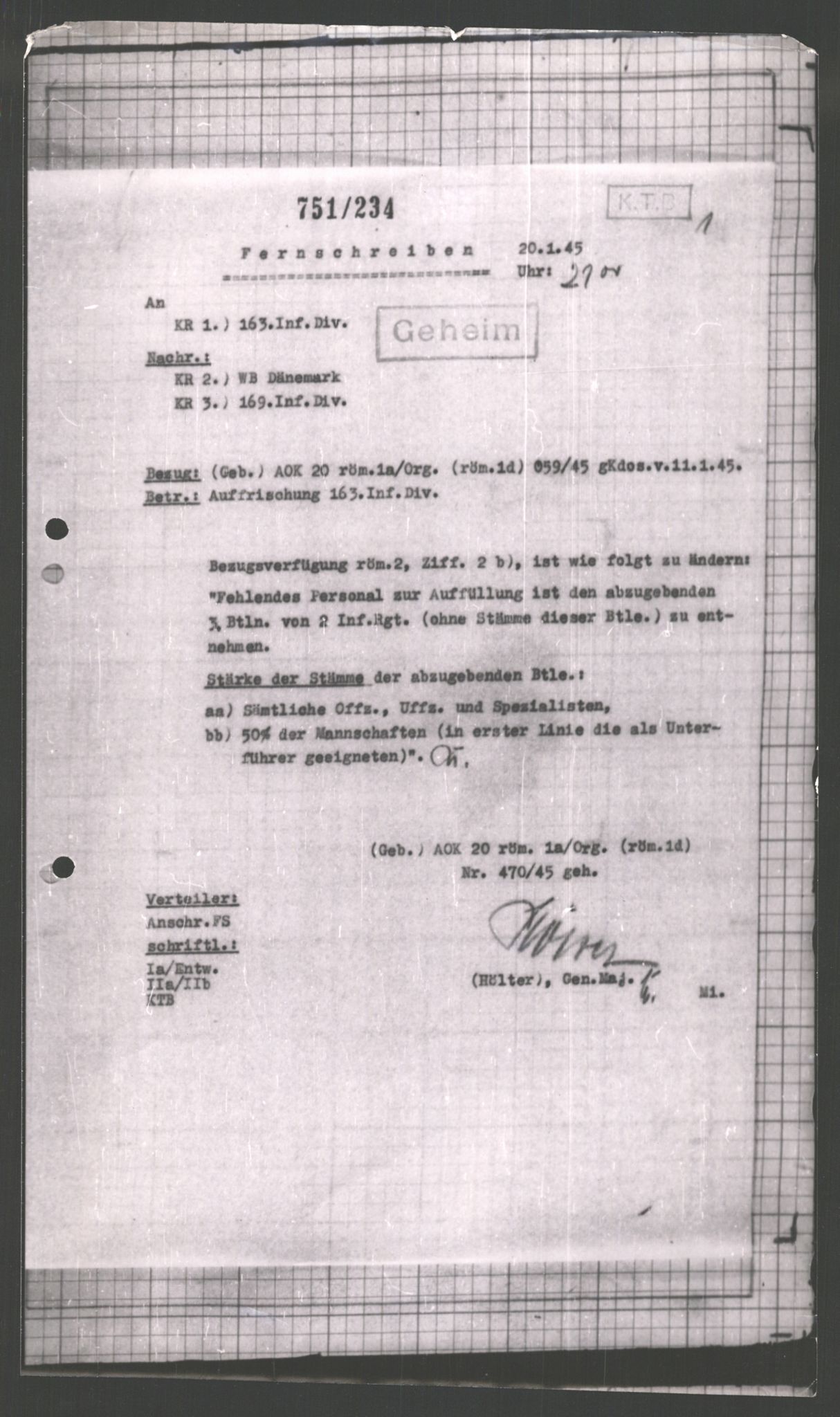 Forsvarets Overkommando. 2 kontor. Arkiv 11.4. Spredte tyske arkivsaker, AV/RA-RAFA-7031/D/Dar/Dara/L0002: Krigsdagbøker for 20. Gebirgs-Armee-Oberkommando (AOK 20), 1945, s. 188