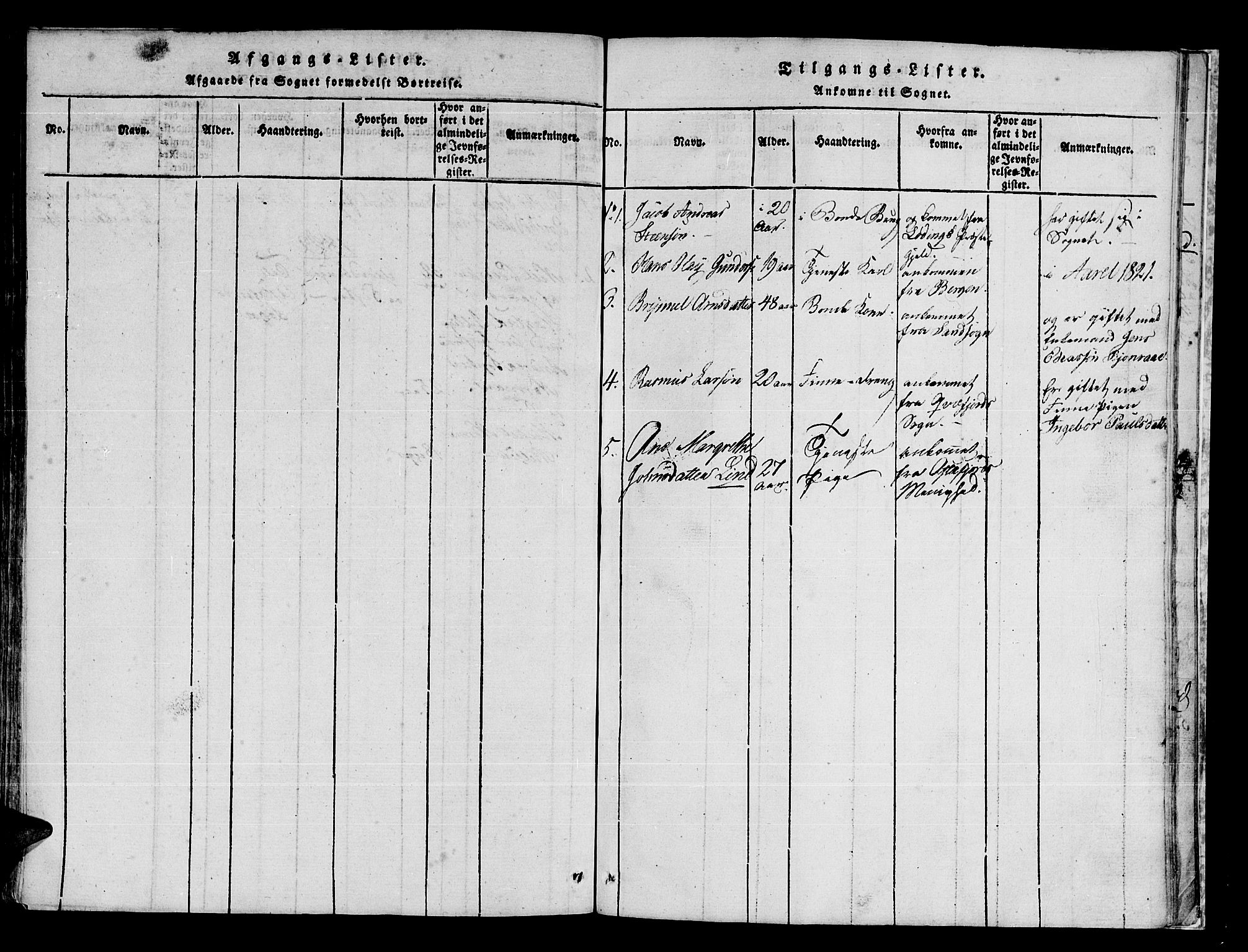 Trondenes sokneprestkontor, AV/SATØ-S-1319/H/Ha/L0006kirke: Ministerialbok nr. 6, 1821-1827