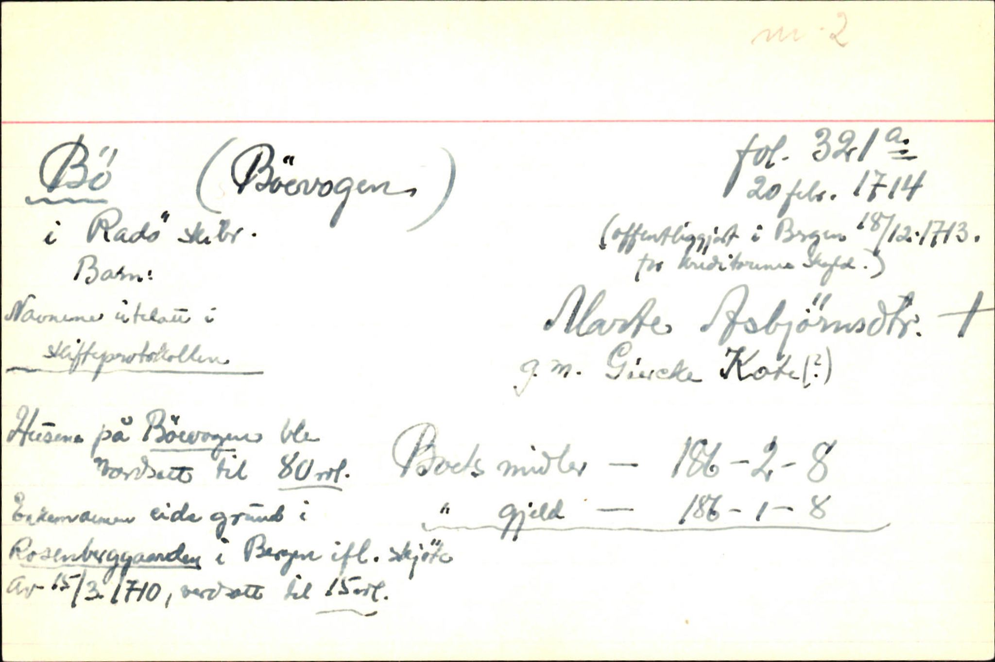 Skiftekort ved Statsarkivet i Bergen, SAB/SKIFTEKORT/001/L0001: Skifteprotokoll nr. 1-2 - test test, 1702-1716, s. 1446