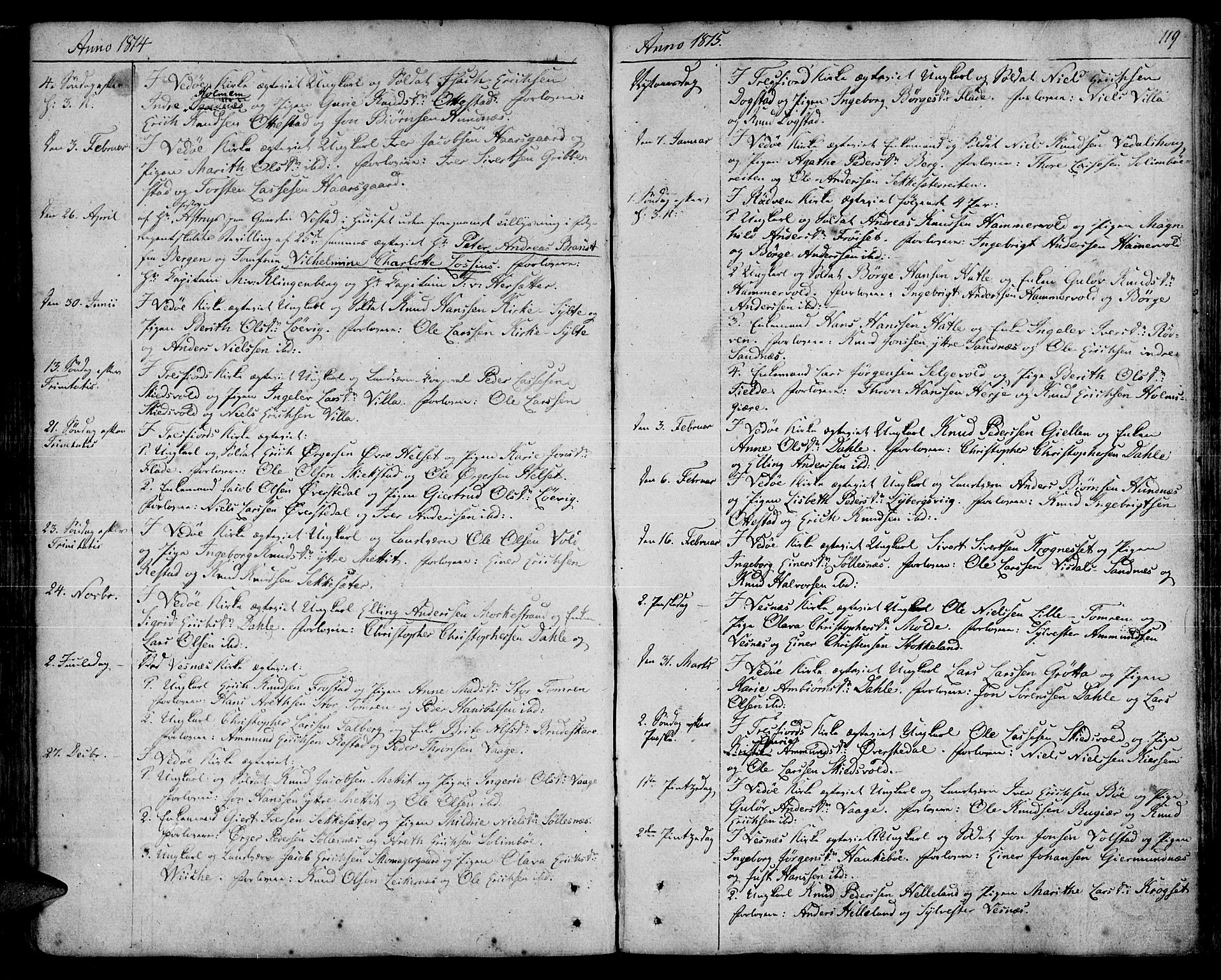 Ministerialprotokoller, klokkerbøker og fødselsregistre - Møre og Romsdal, AV/SAT-A-1454/547/L0601: Ministerialbok nr. 547A03, 1799-1818, s. 119