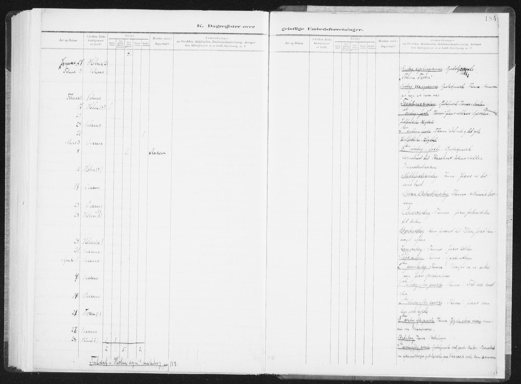 Ministerialprotokoller, klokkerbøker og fødselsregistre - Nordland, AV/SAT-A-1459/810/L0153: Ministerialbok nr. 810A12, 1899-1914, s. 184