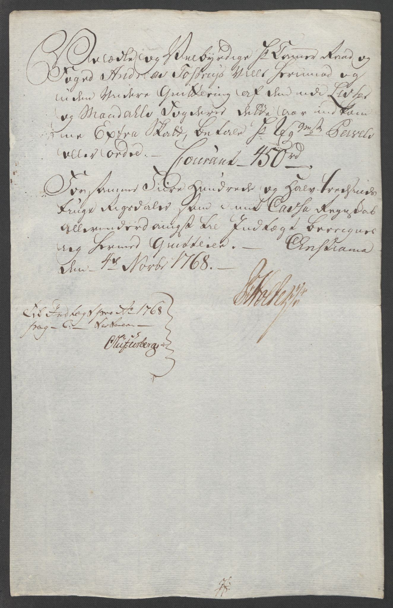 Rentekammeret inntil 1814, Reviderte regnskaper, Fogderegnskap, AV/RA-EA-4092/R45/L2704: Ekstraskatten Lista og Mandal, 1762-1768, s. 226