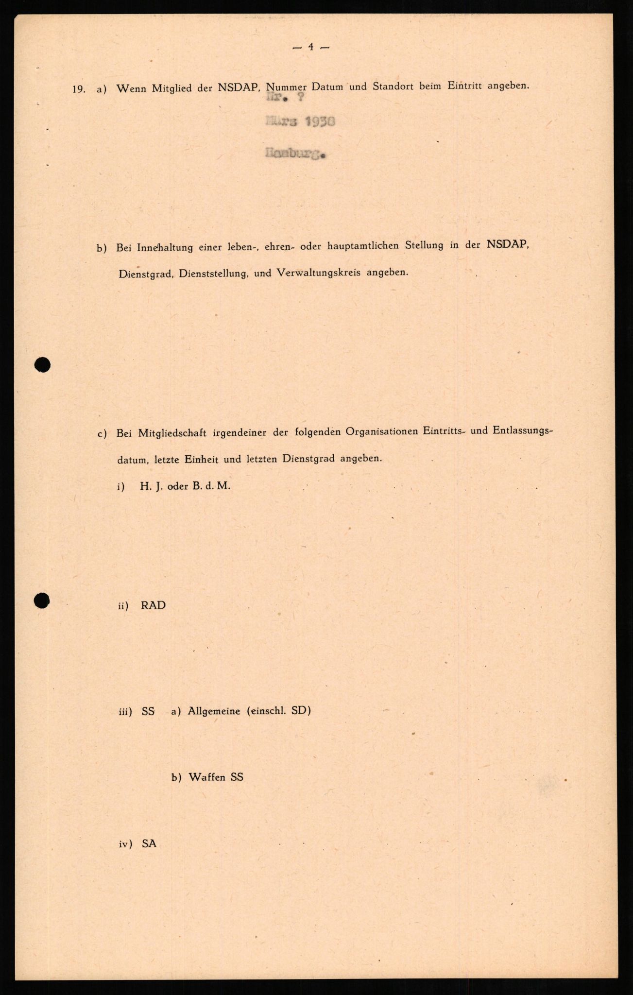 Forsvaret, Forsvarets overkommando II, RA/RAFA-3915/D/Db/L0011: CI Questionaires. Tyske okkupasjonsstyrker i Norge. Tyskere., 1945-1946, s. 381