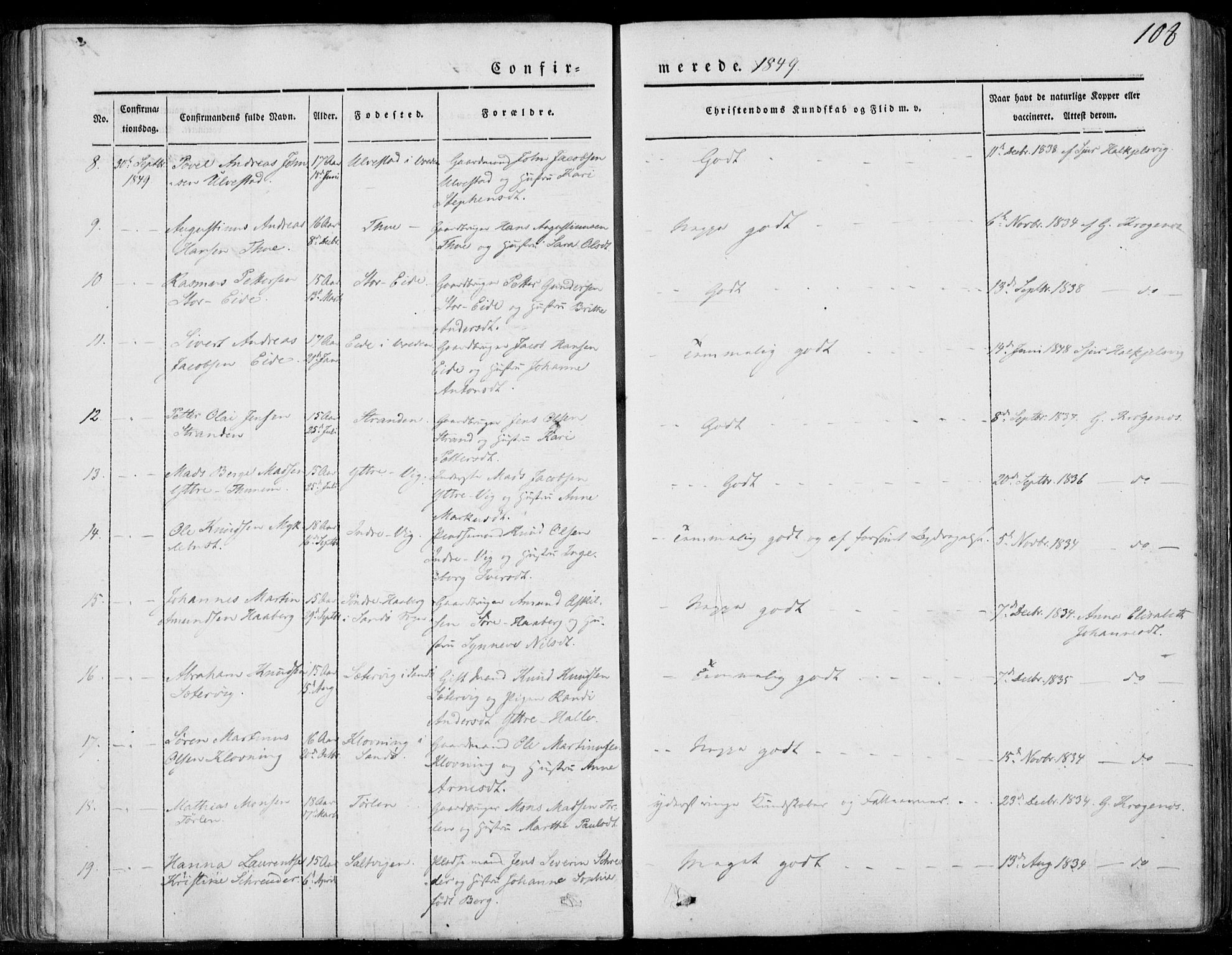 Ministerialprotokoller, klokkerbøker og fødselsregistre - Møre og Romsdal, AV/SAT-A-1454/501/L0006: Ministerialbok nr. 501A06, 1844-1868, s. 108