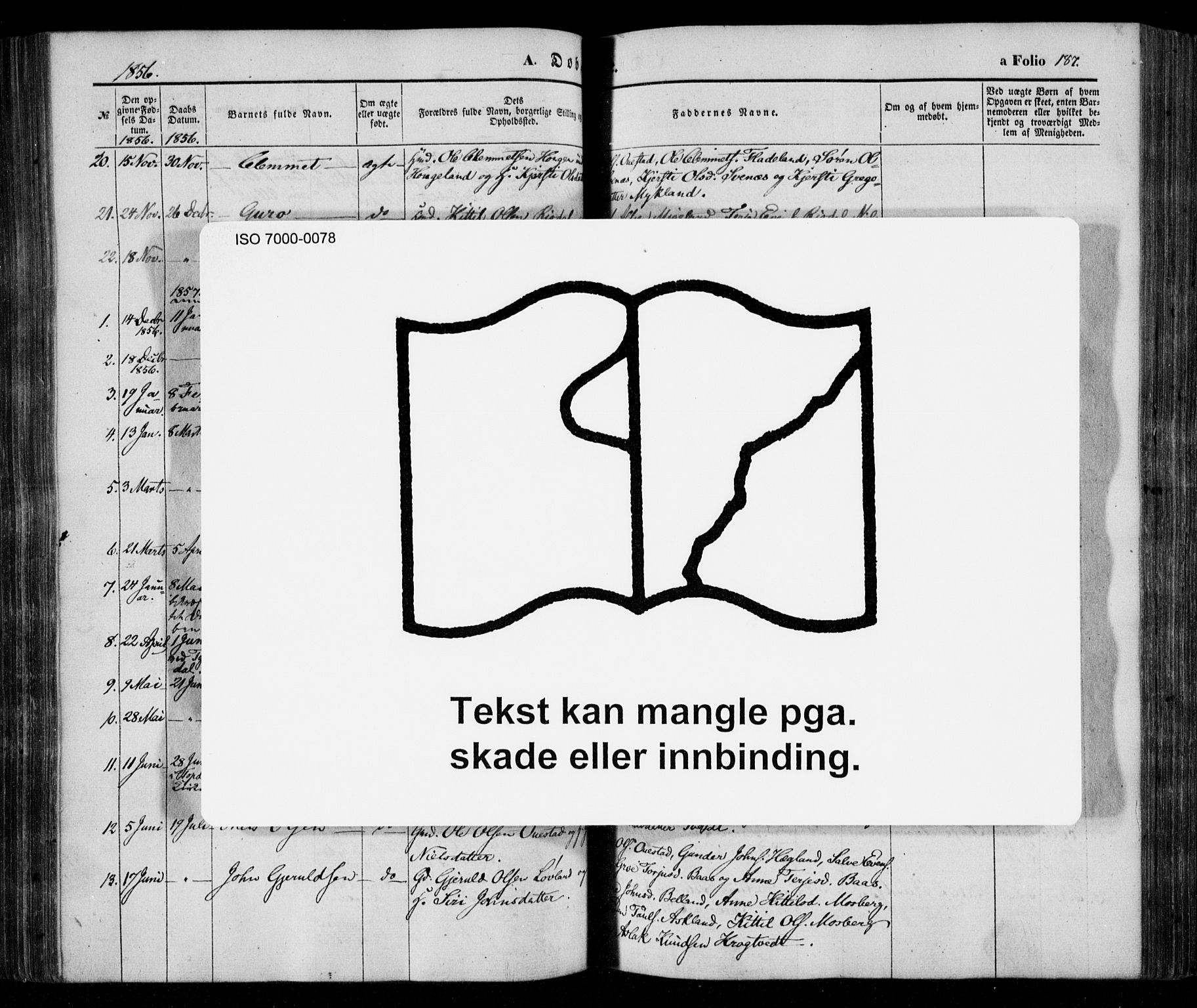Åmli sokneprestkontor, AV/SAK-1111-0050/F/Fa/Fac/L0008: Ministerialbok nr. A 8, 1852-1869, s. 187