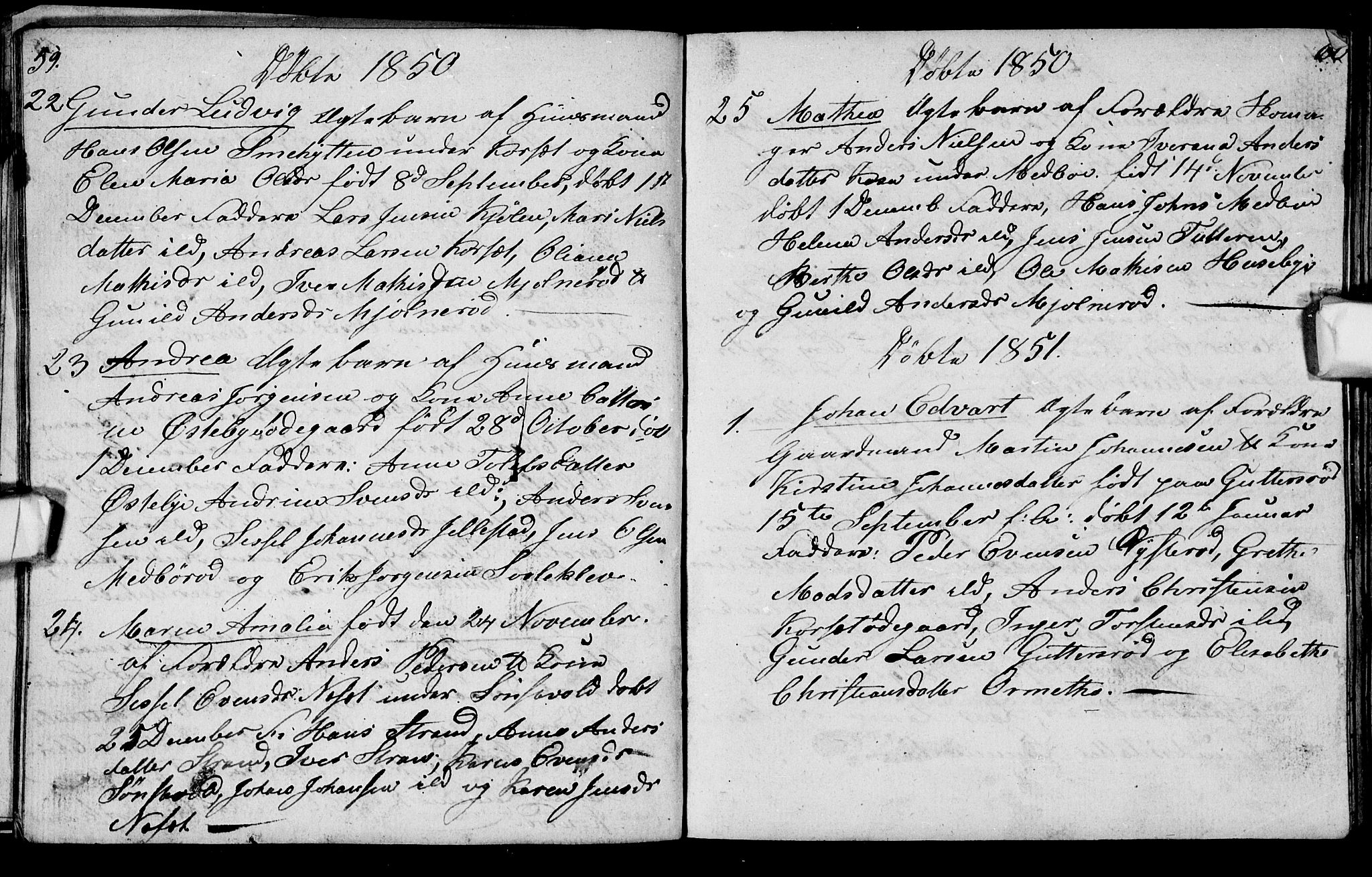 Berg prestekontor Kirkebøker, AV/SAO-A-10902/G/Gc/L0001: Klokkerbok nr. III 1, 1844-1855, s. 59-60