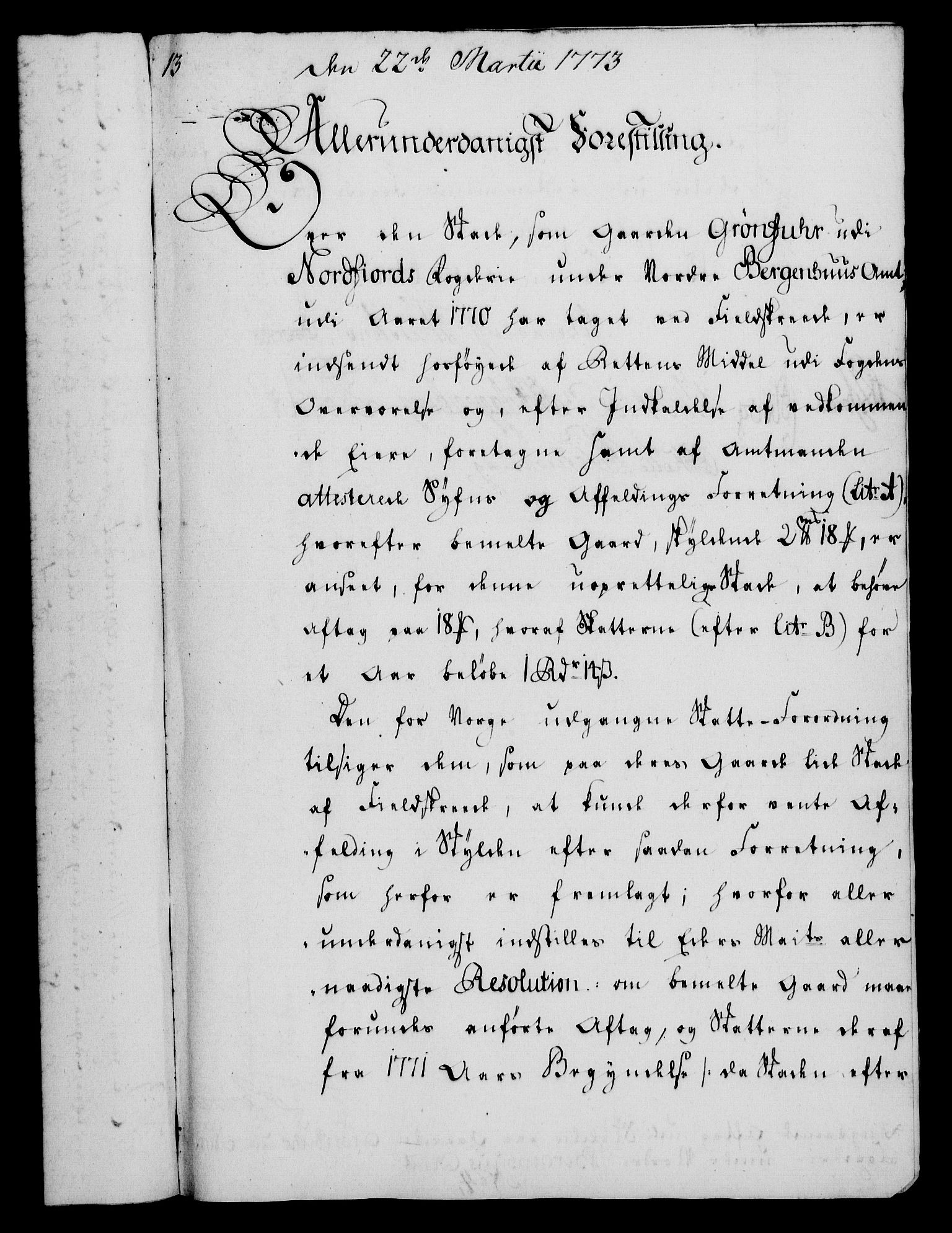 Rentekammeret, Kammerkanselliet, AV/RA-EA-3111/G/Gf/Gfa/L0055: Norsk relasjons- og resolusjonsprotokoll (merket RK 52.55), 1773, s. 62