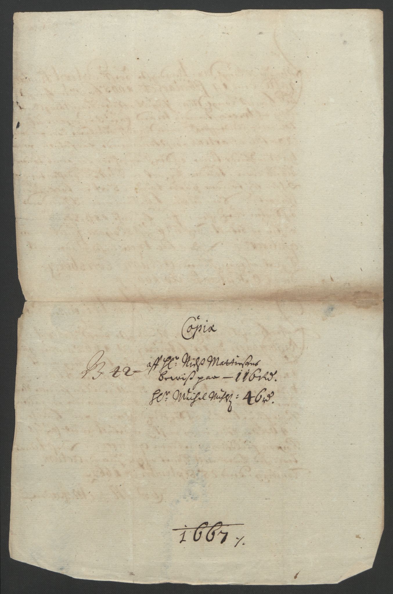 Rentekammeret inntil 1814, Reviderte regnskaper, Fogderegnskap, RA/EA-4092/R32/L1842: Fogderegnskap Jarlsberg grevskap, 1664-1673, s. 105