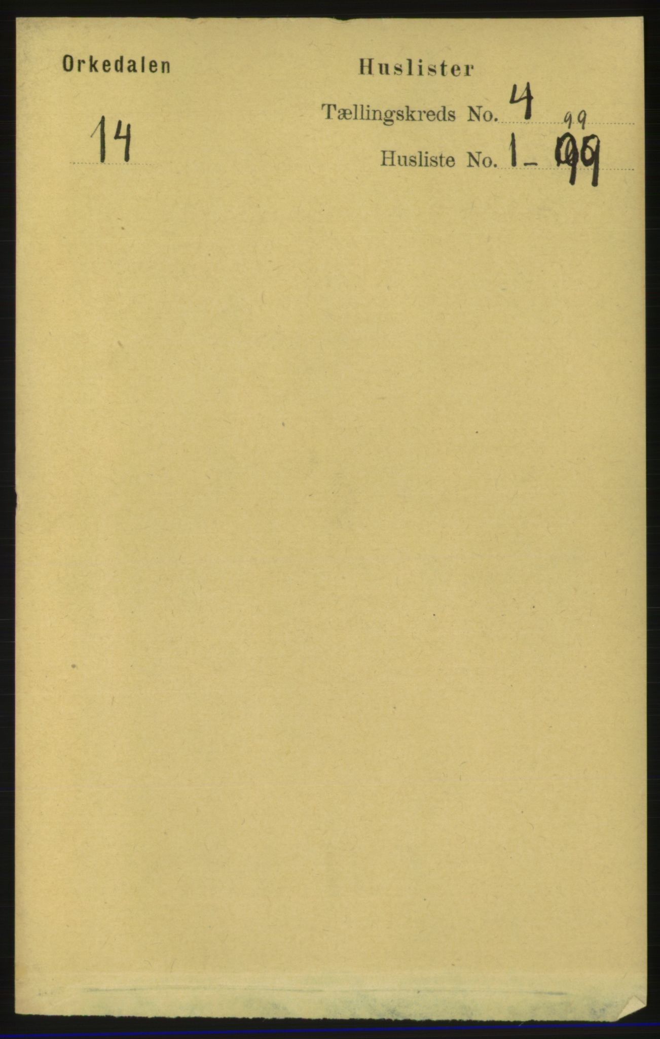 RA, Folketelling 1891 for 1638 Orkdal herred, 1891, s. 1783