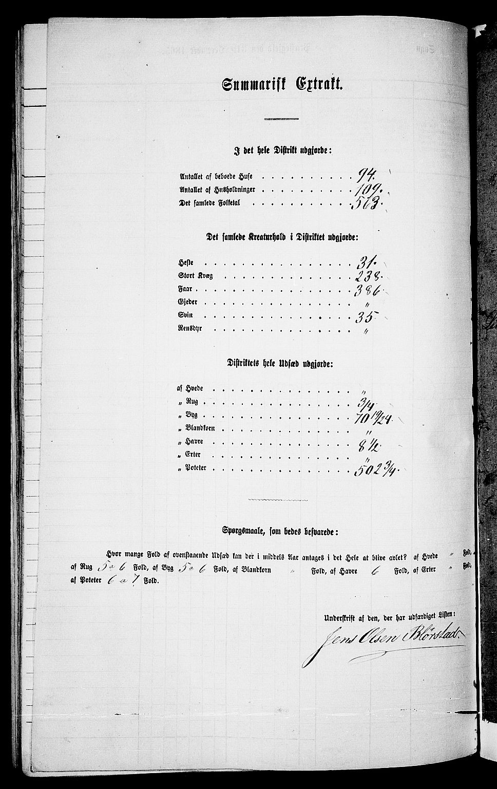 RA, Folketelling 1865 for 1029P Sør-Audnedal prestegjeld, 1865, s. 181