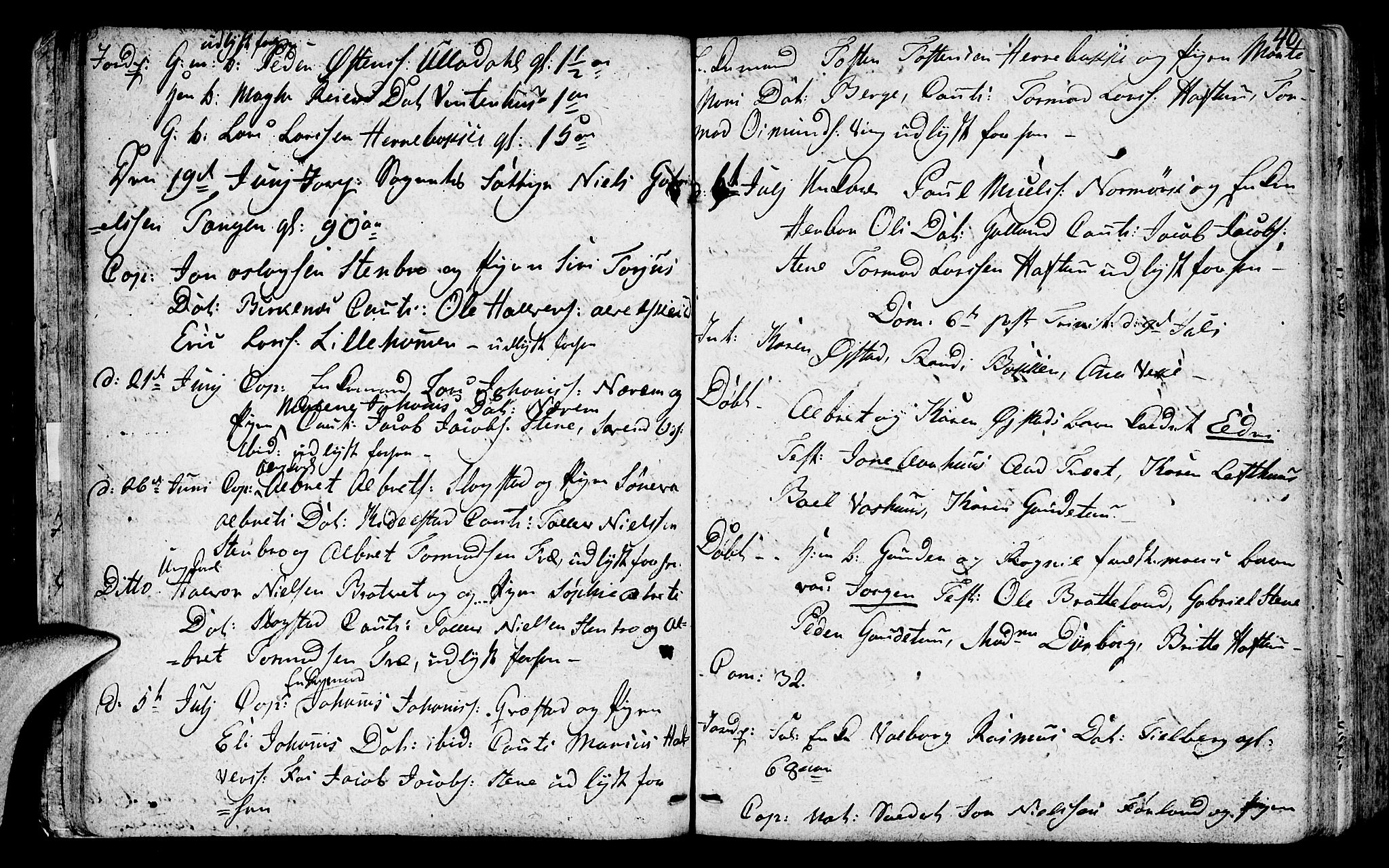 Suldal sokneprestkontor, AV/SAST-A-101845/01/IV/L0004: Ministerialbok nr. A 4, 1800-1816, s. 40