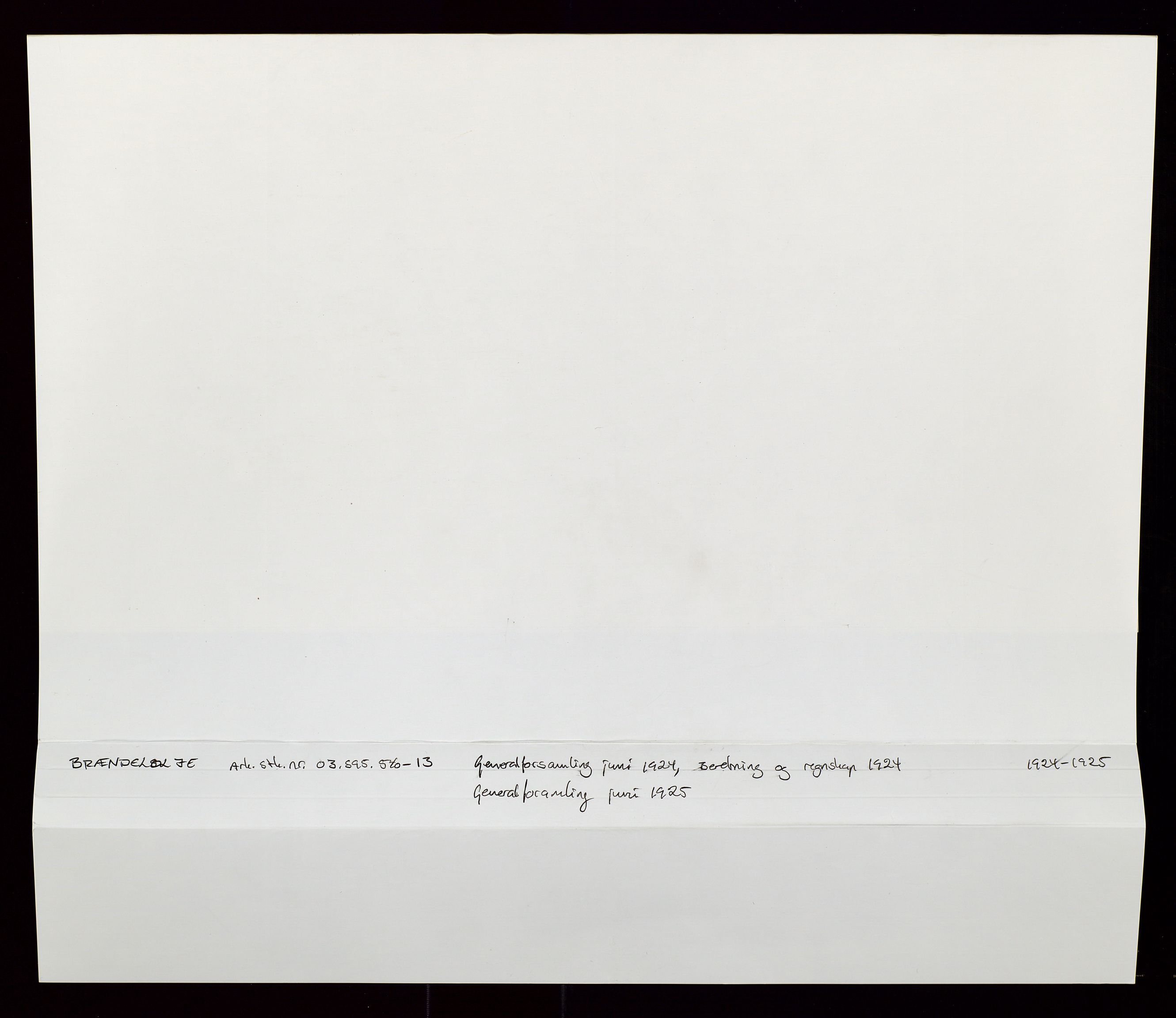 PA 1544 - Norsk Brændselolje A/S, SAST/A-101965/1/A/Aa/L0001/0001: Generalforsamlinger. Beretning og regnskap.  / Generalforsamling juni 1924. Beretning og regnskap 1924. , 1924-1925, s. 2
