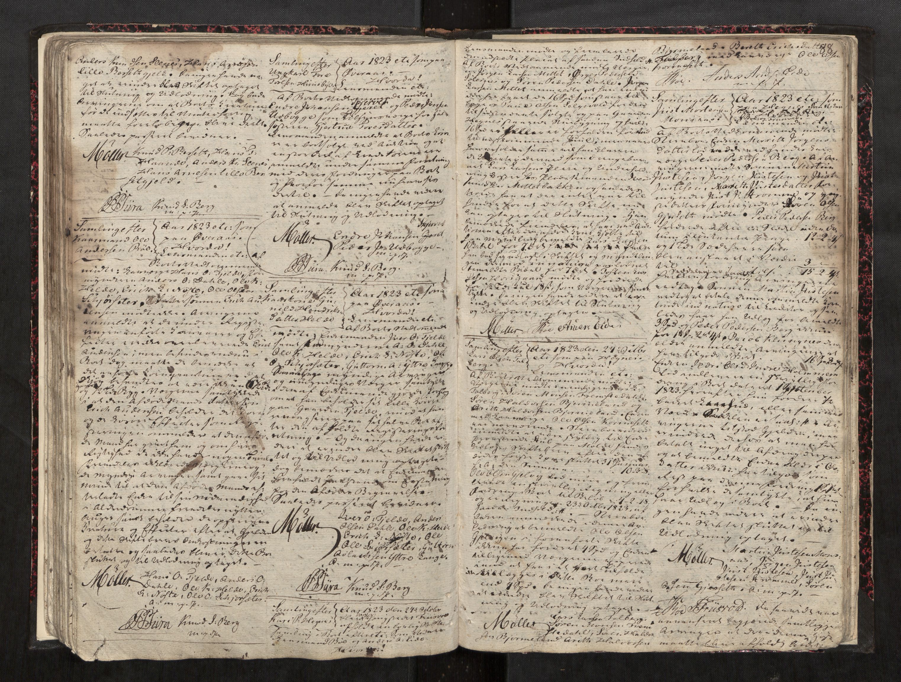 Romsdal sorenskriveri, AV/SAT-A-4149/1/3/3B/L0001: Skiftebehandlingsprotokoll, 1822-1825, s. 88