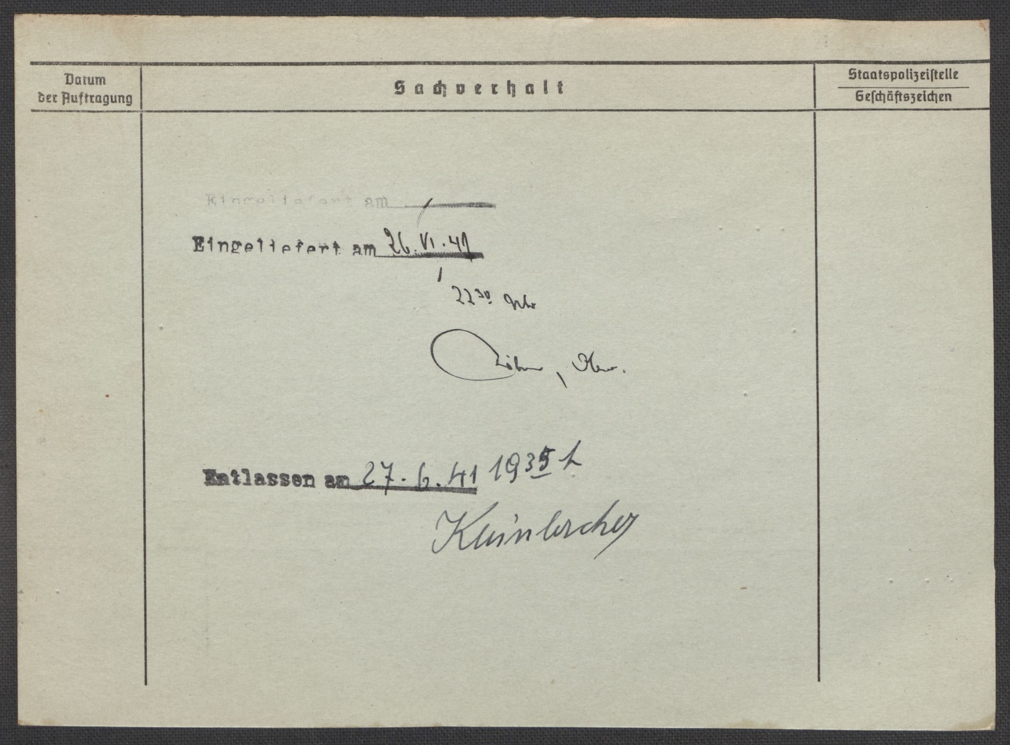 Befehlshaber der Sicherheitspolizei und des SD, RA/RAFA-5969/E/Ea/Eaa/L0003: Register over norske fanger i Møllergata 19: Eng-Hag, 1940-1945, s. 385