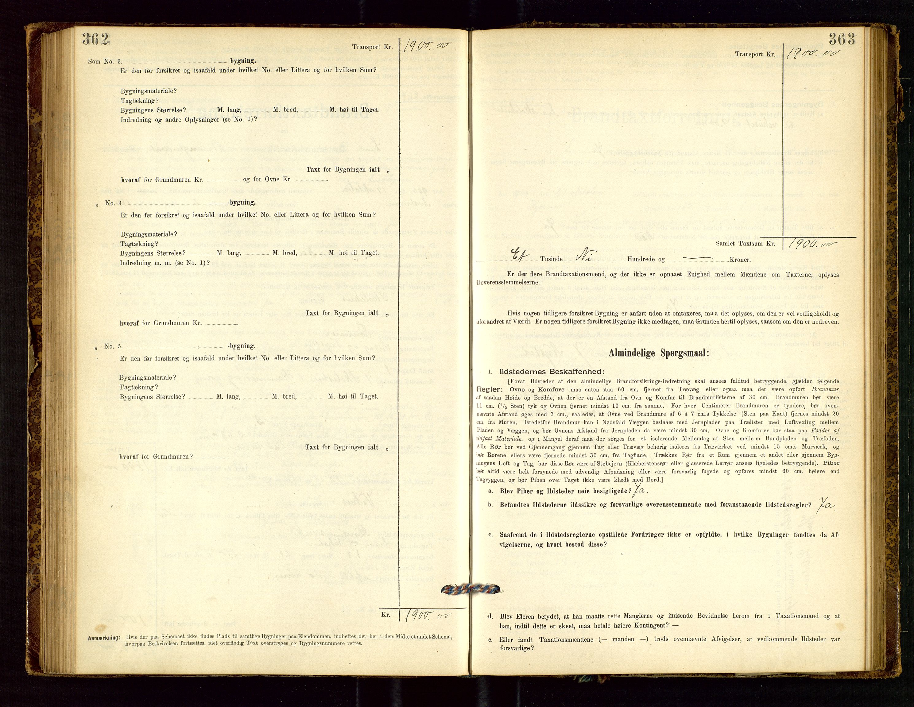 Lund lensmannskontor, AV/SAST-A-100303/Gob/L0001: "Brandtakstprotokol", 1894-1907, s. 362-363