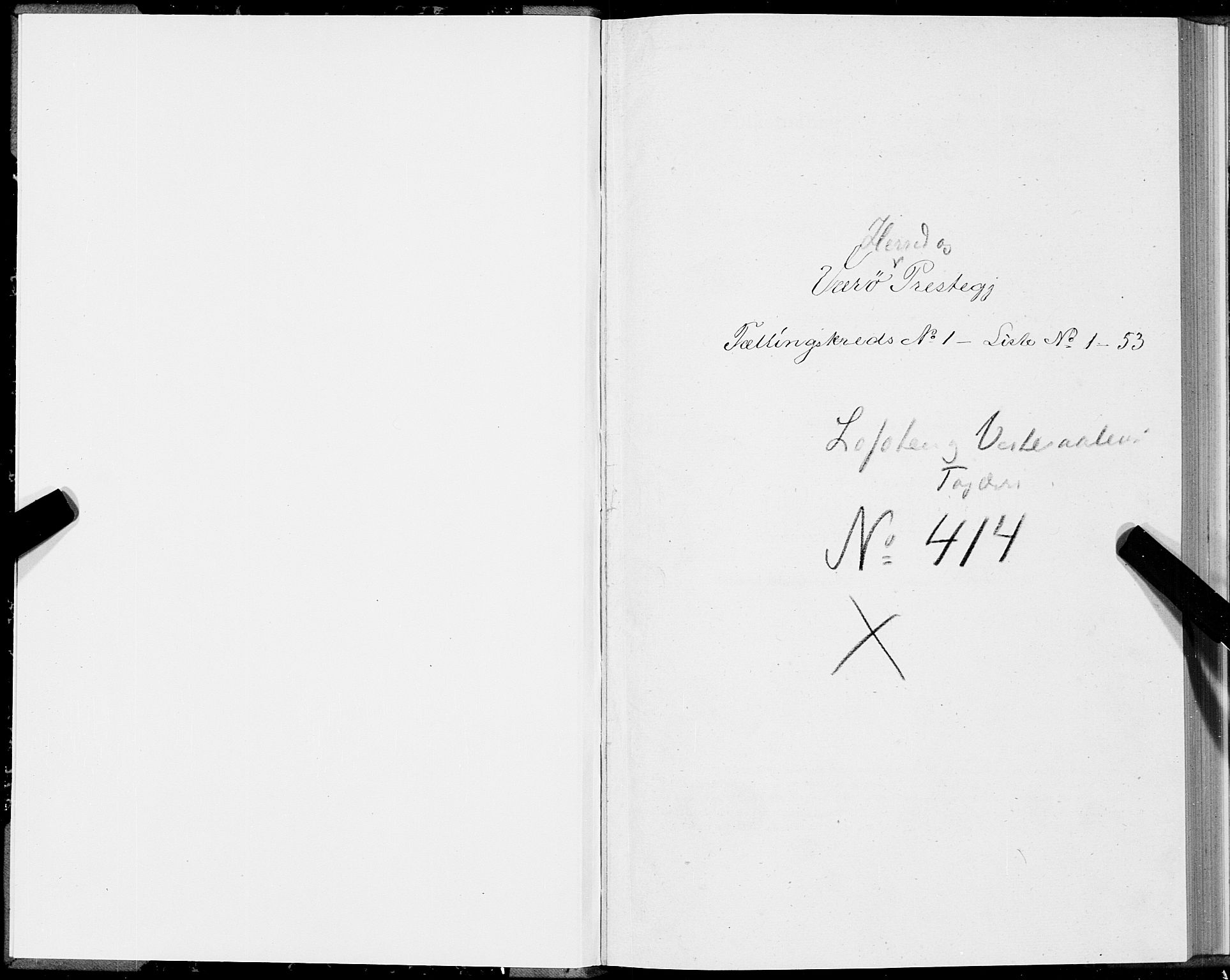 SAT, Folketelling 1875 for 1857P Værøy prestegjeld, 1875