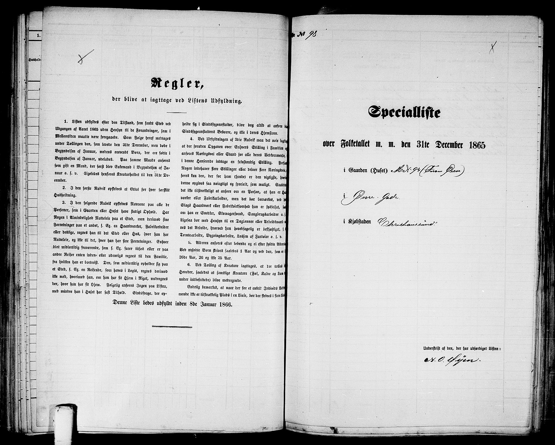 RA, Folketelling 1865 for 1503B Kristiansund prestegjeld, Kristiansund kjøpstad, 1865, s. 204