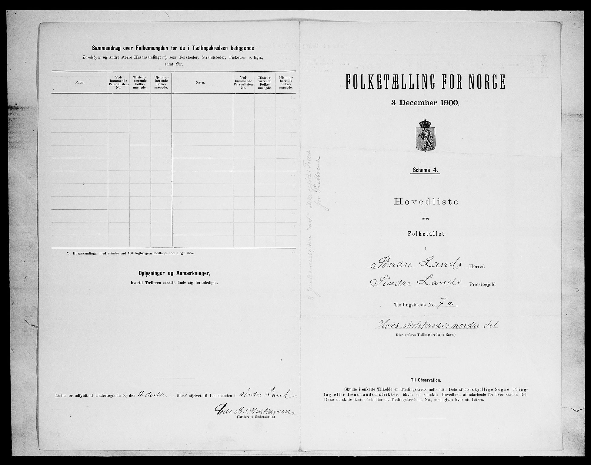 SAH, Folketelling 1900 for 0536 Søndre Land herred, 1900, s. 39